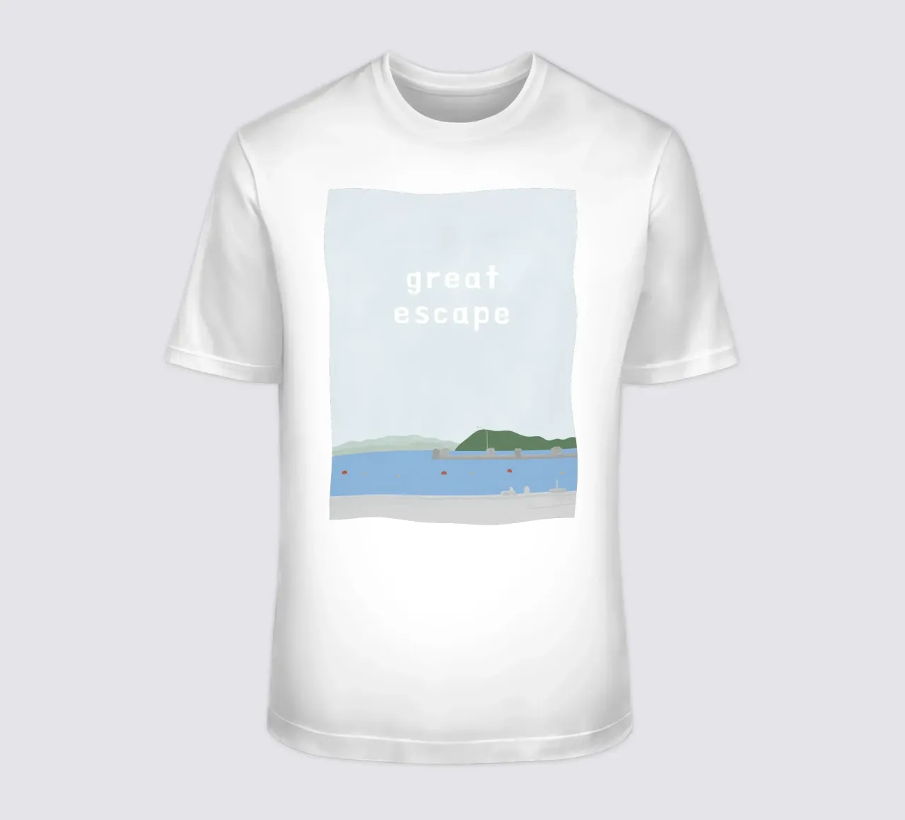 great escape t-shirt da natural neutral
