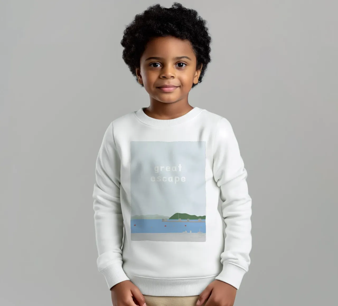 great escape felpa bambino da natural neutral