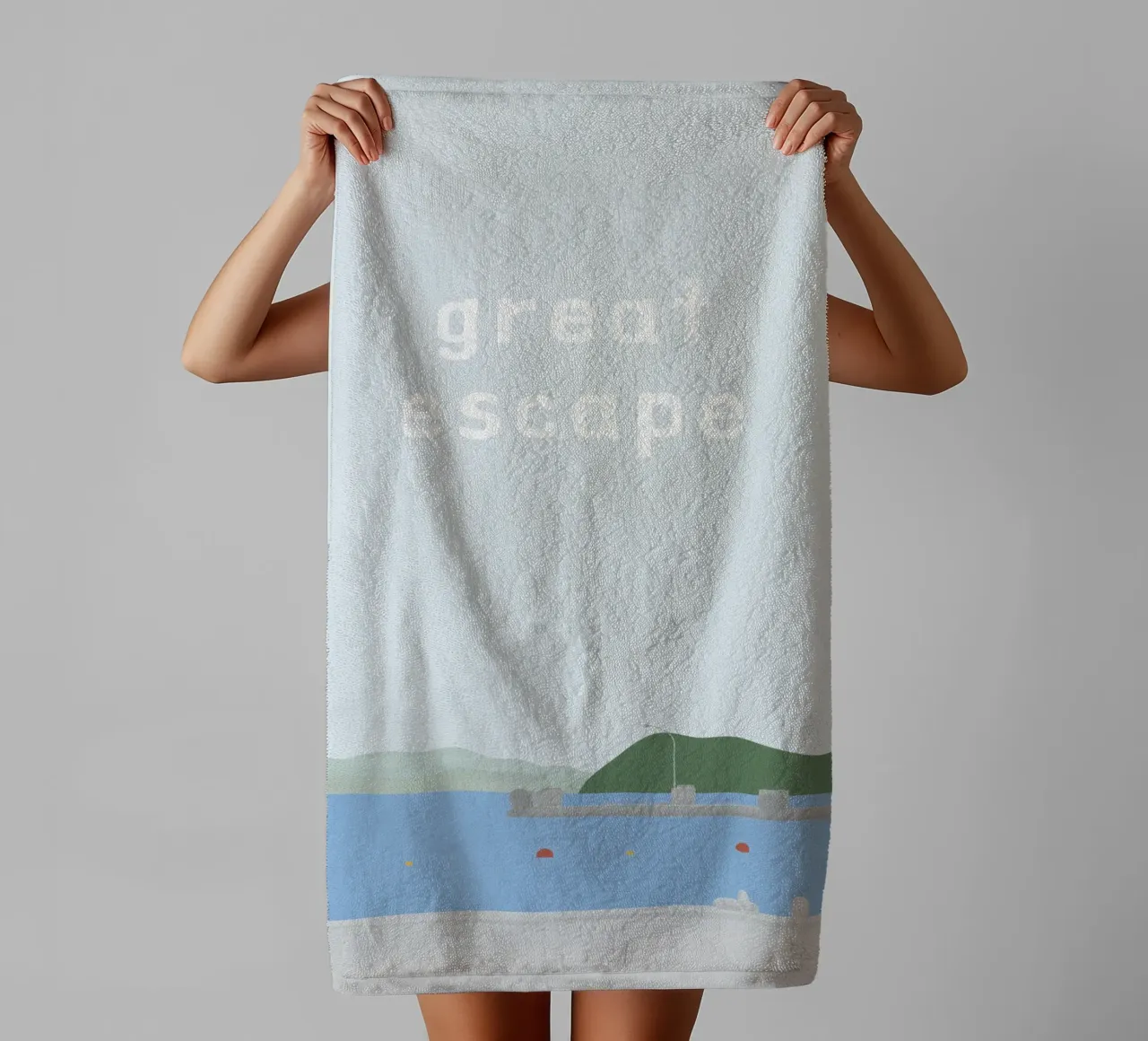 great escape asciugamano da bagno da natural neutral