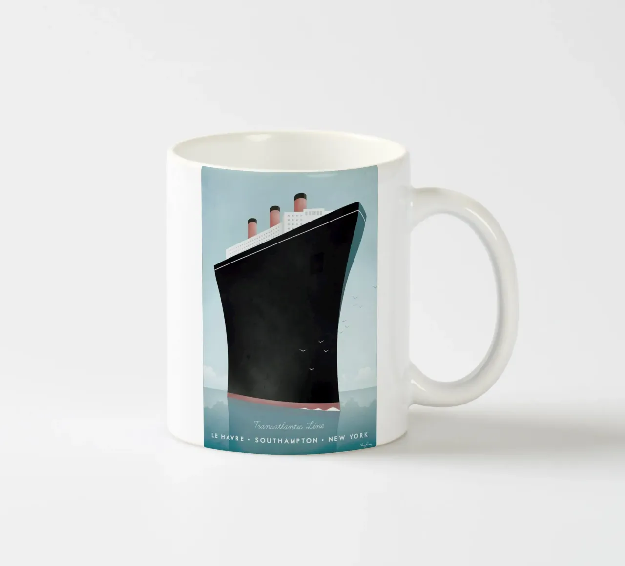 Cruise Ship tazza in ceramica da Henry Rivers