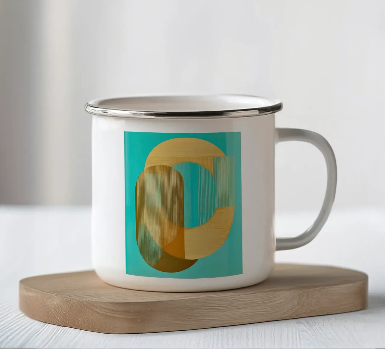 Blu e oro tazza in smalto da Imagine
