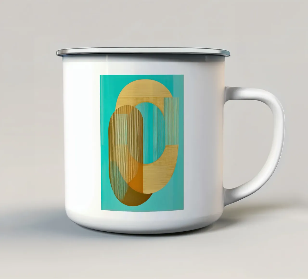 Blu e oro tazza in smalto da Imagine