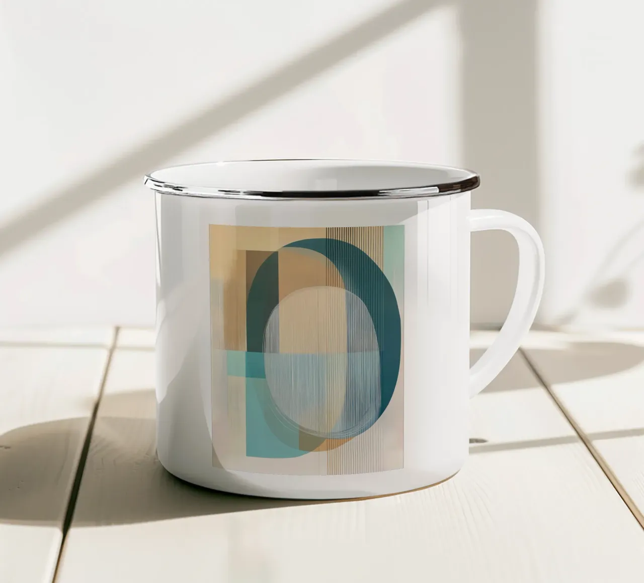 Forme astratte tazza in smalto da Imagine