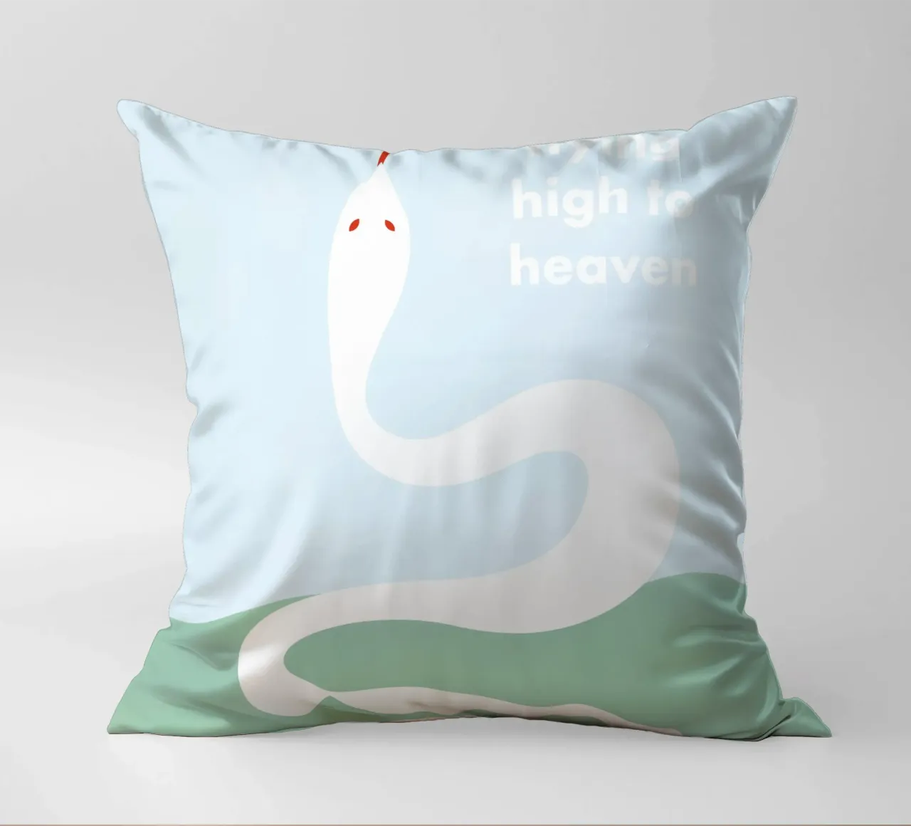 flying high to heaven - white snake cuscino da natural neutral