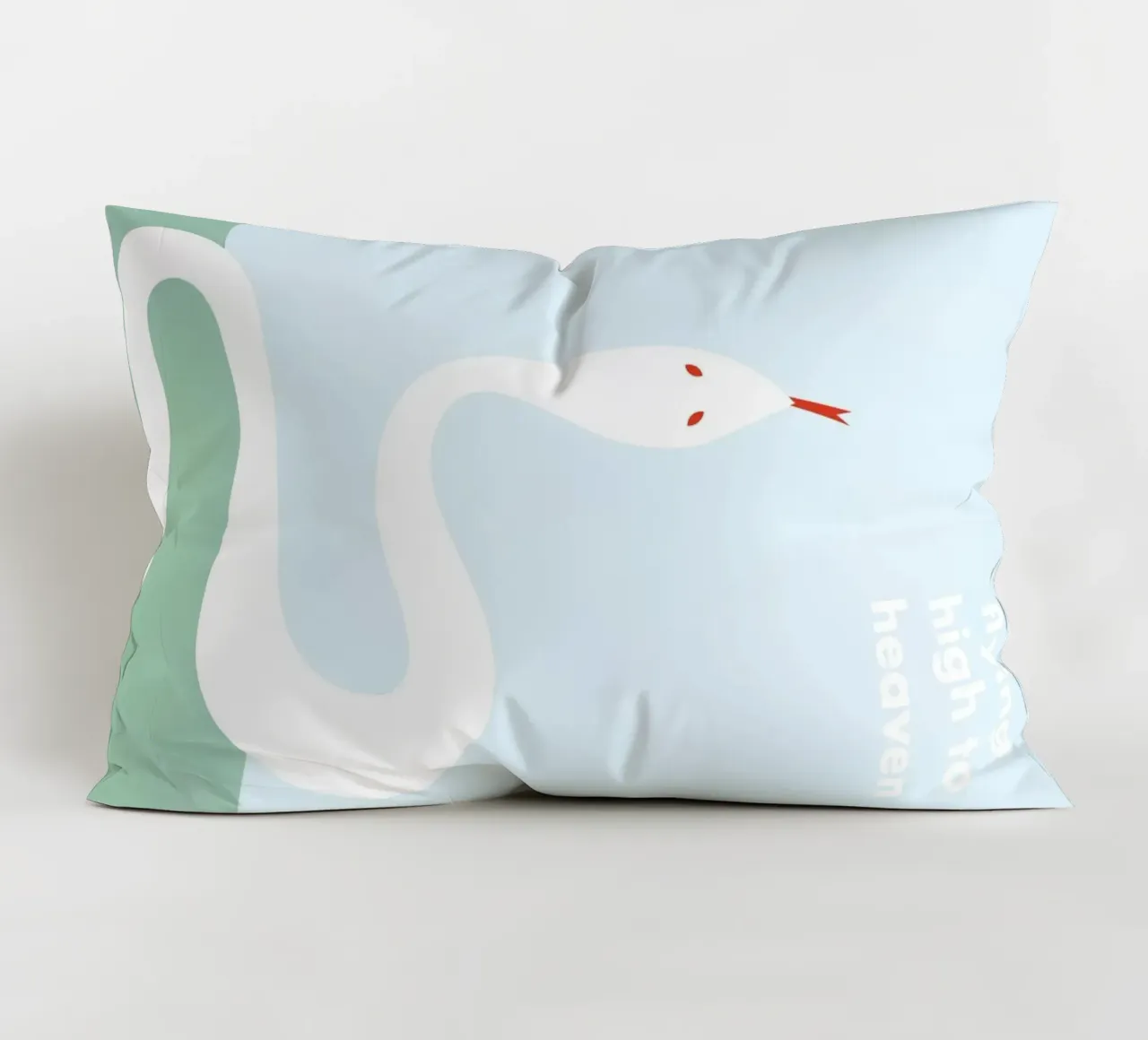 flying high to heaven - white snake cuscino da natural neutral