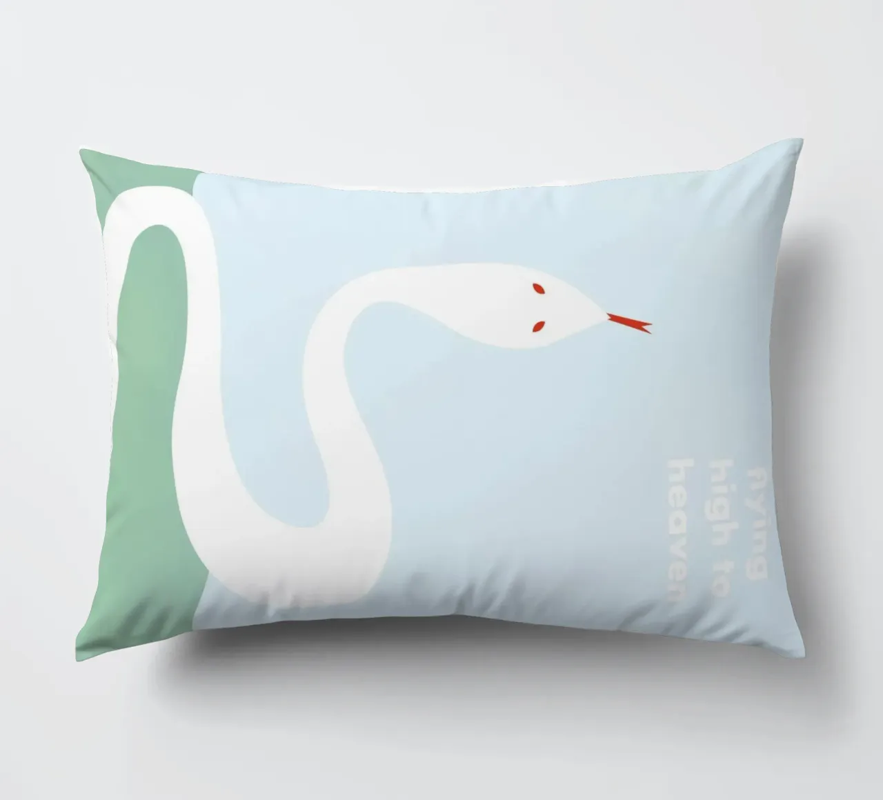 flying high to heaven - white snake cuscino da natural neutral
