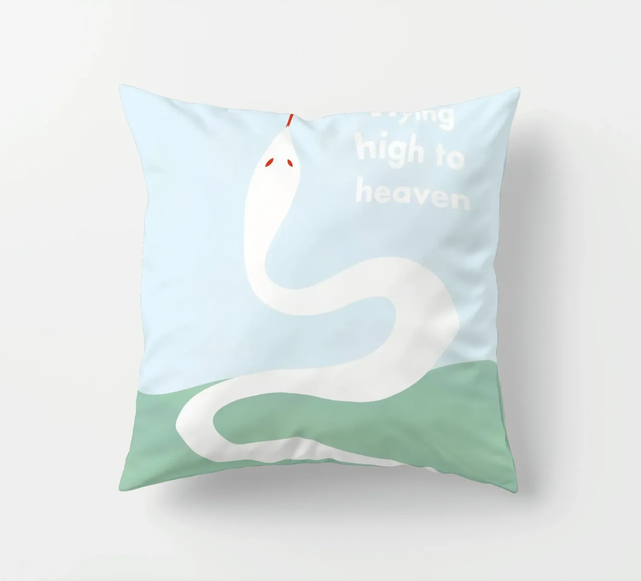 flying high to heaven - white snake cuscino da natural neutral