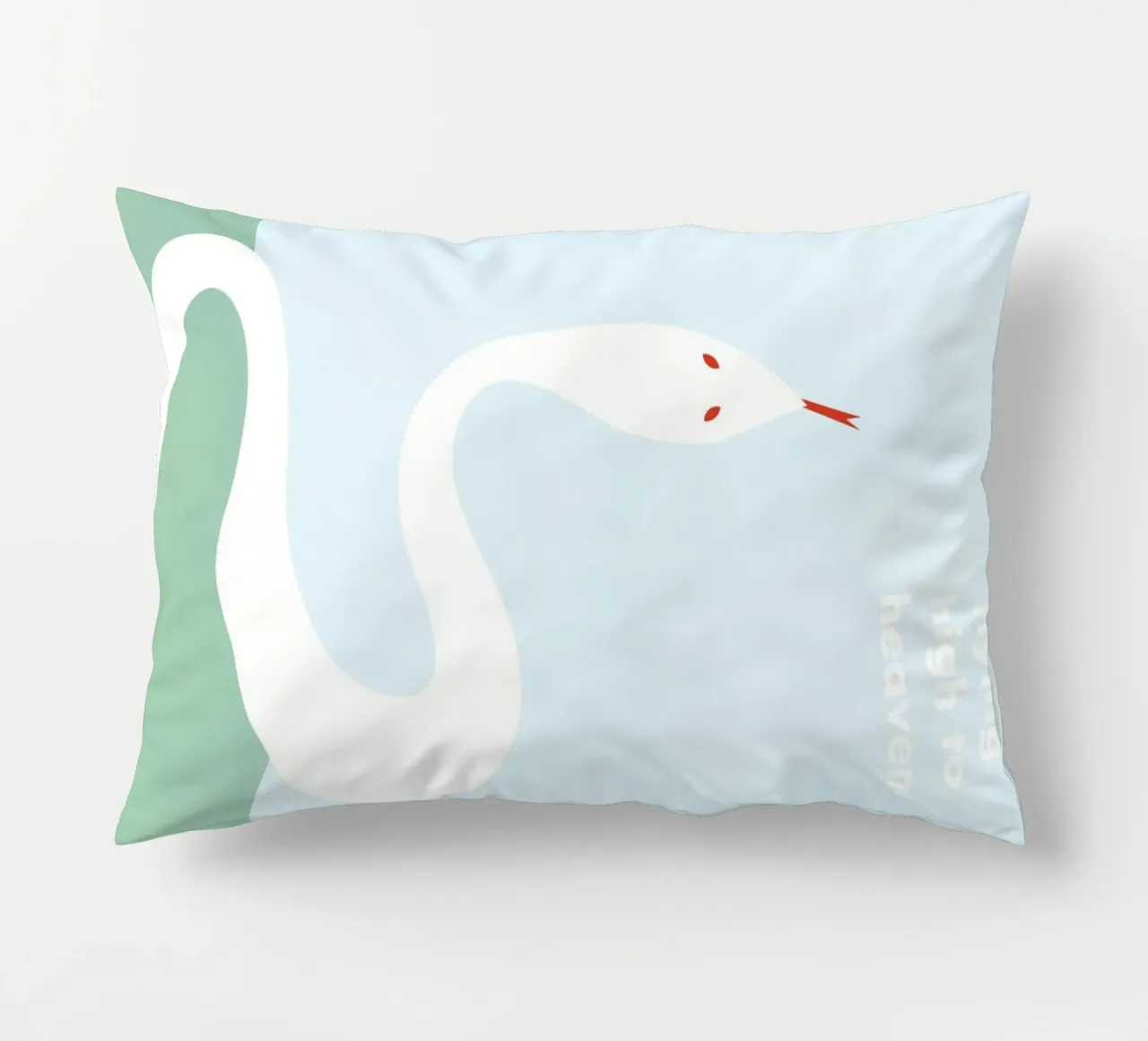 flying high to heaven - white snake cuscino da natural neutral