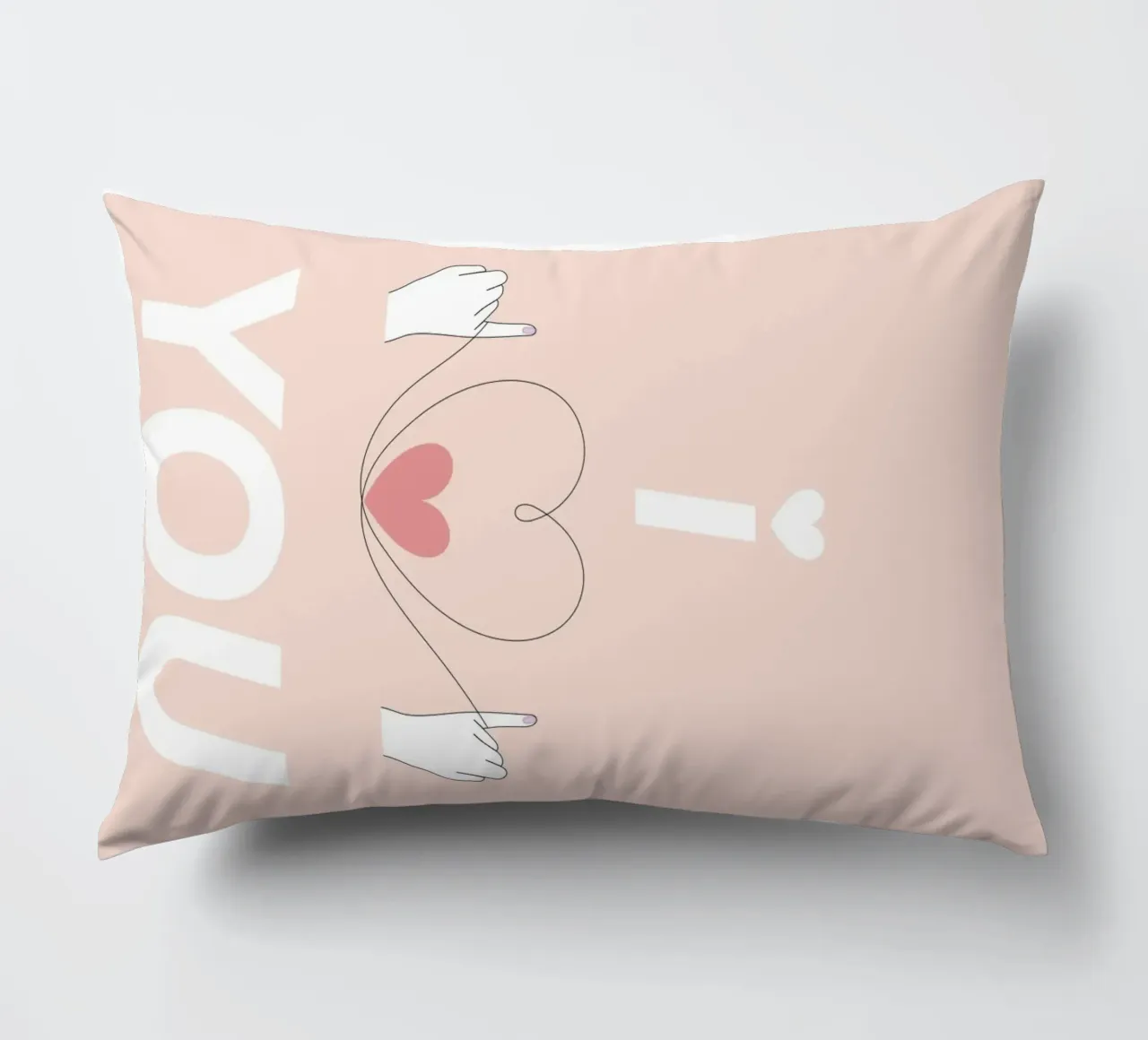 i love you cuscino da natural neutral
