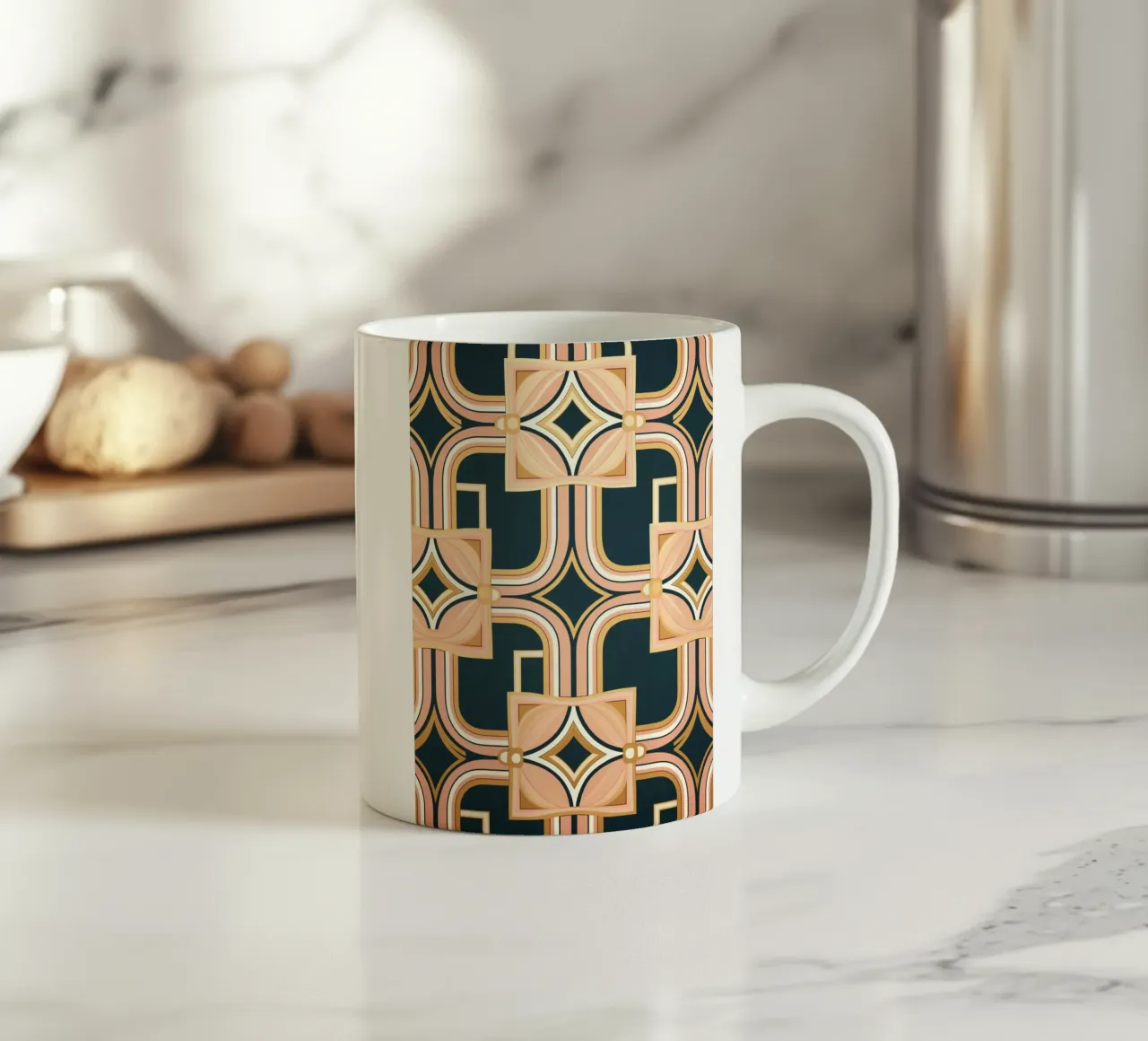 Linee eleganti del modello tazza in ceramica da Carinaprint