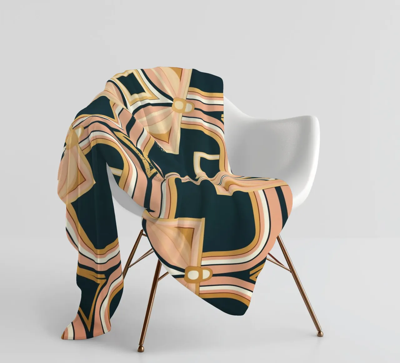 Linee eleganti del modello coperta in pile da Carinaprint