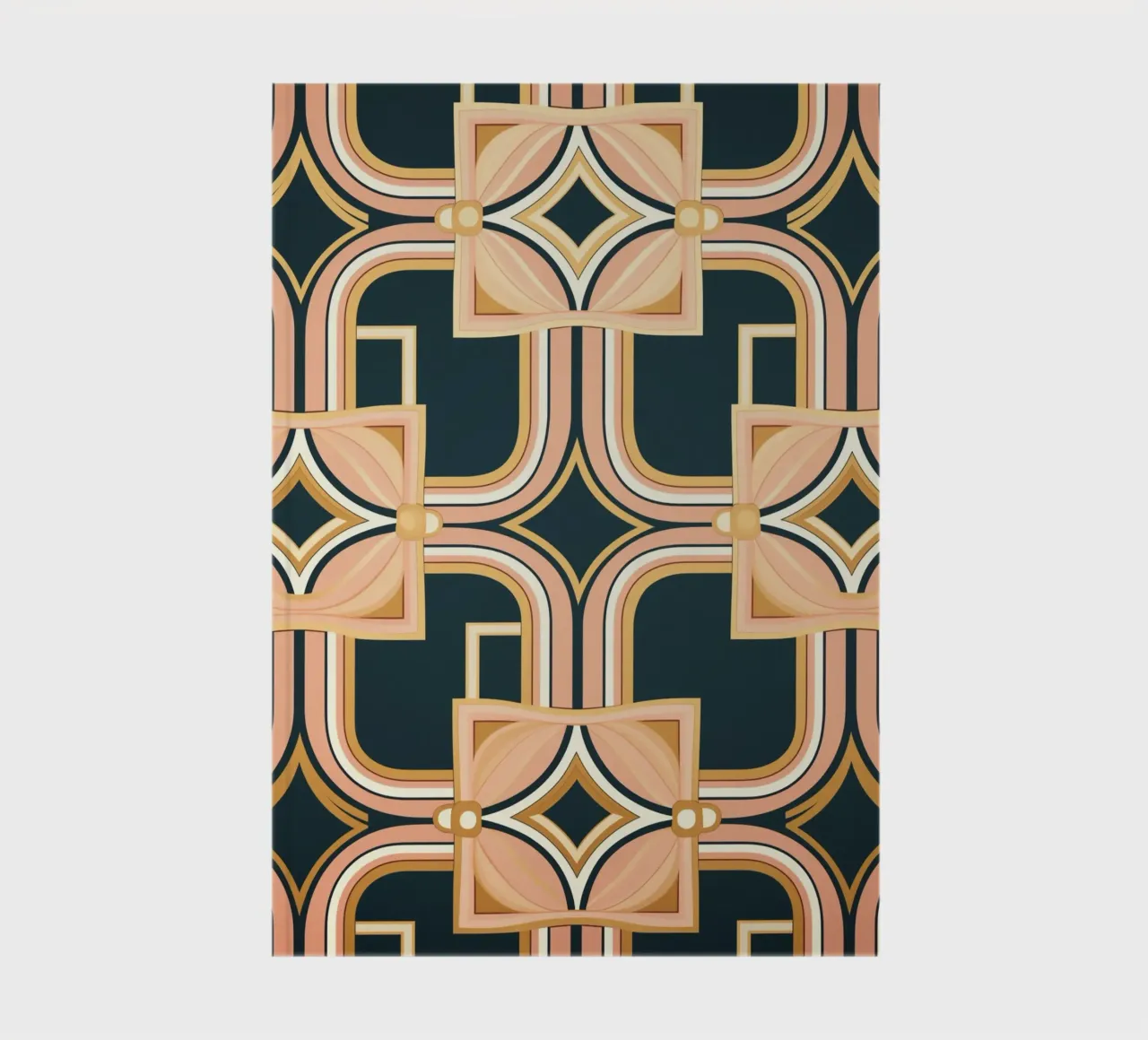 Elegant pattern lines notebook by Carinaprint