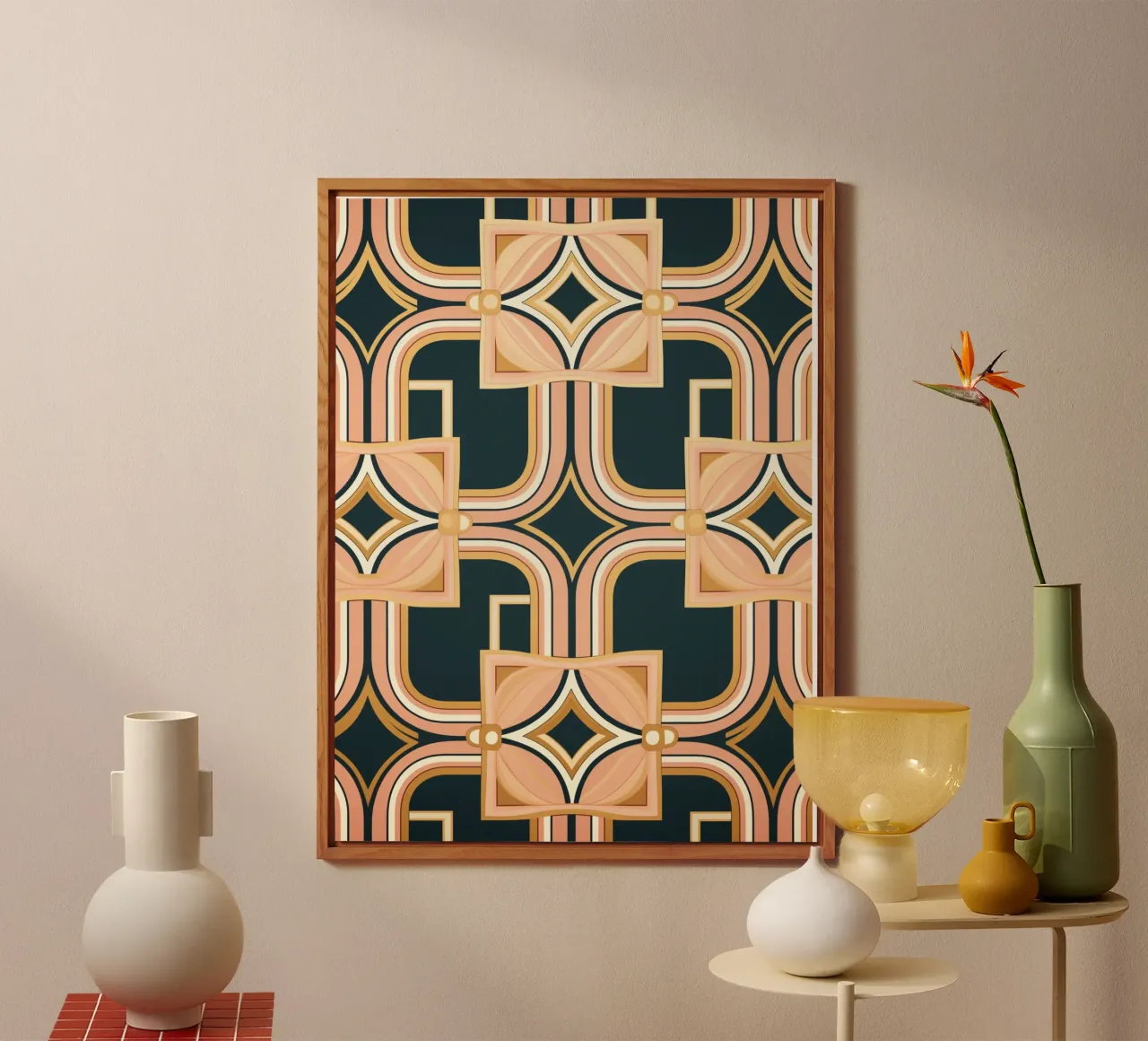 Elegant pattern lines alu-dibond by Carinaprint
