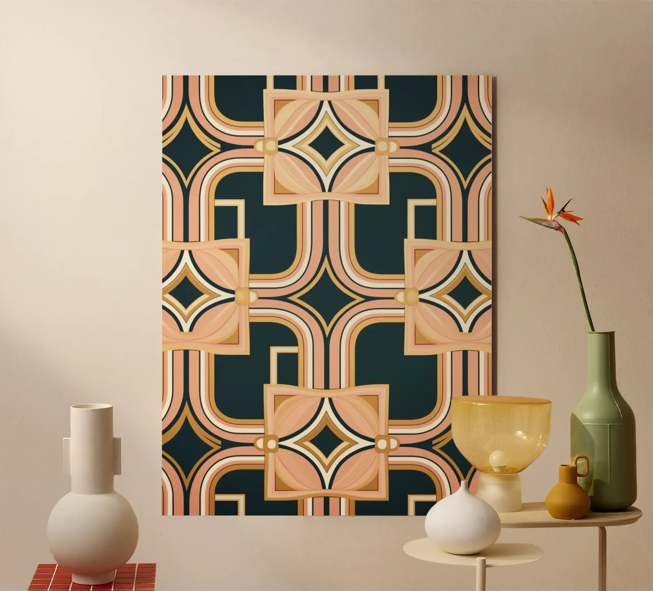Elegant pattern lines alu-dibond by Carinaprint