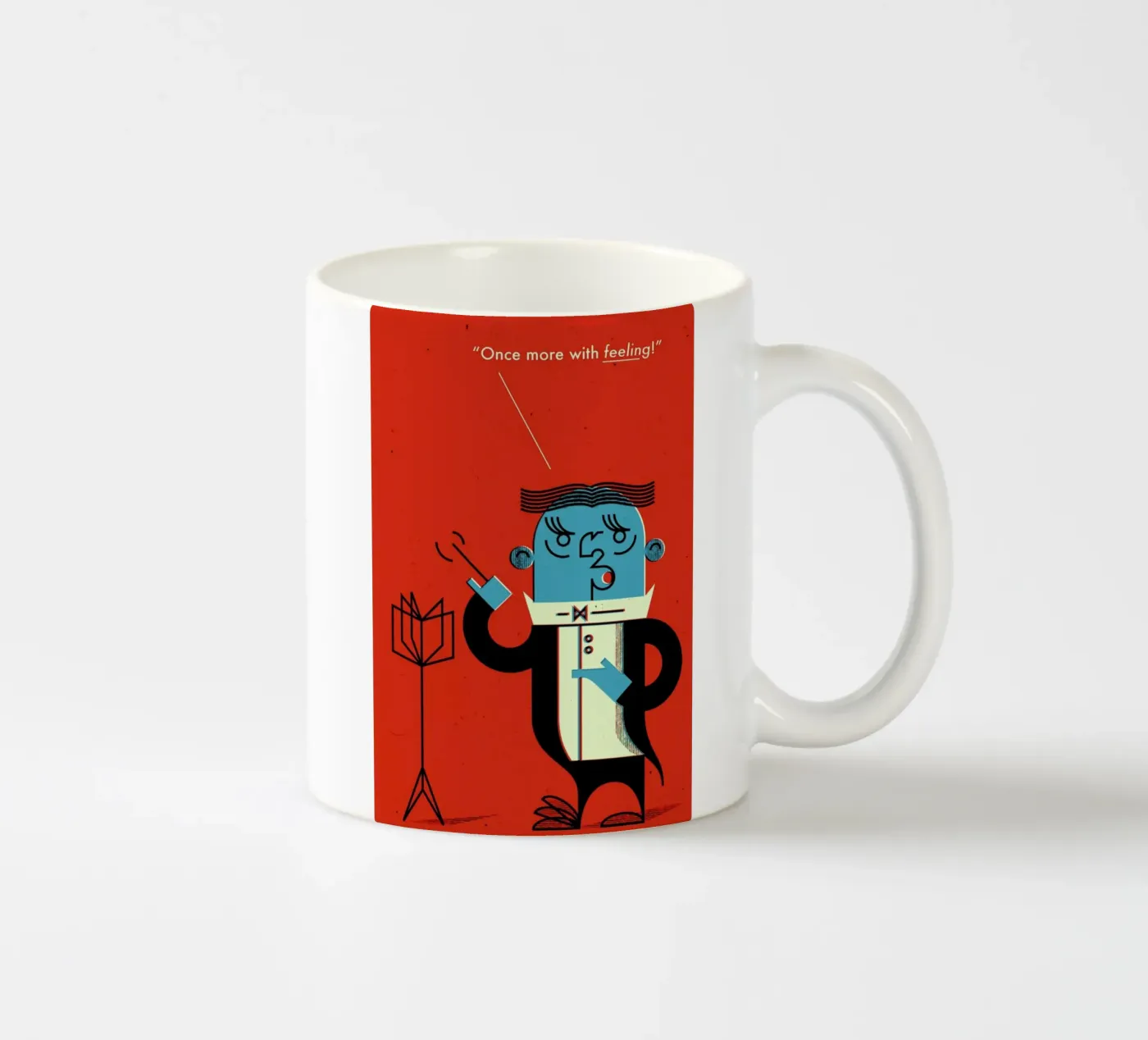 Conductor ceramic mug by Komboh