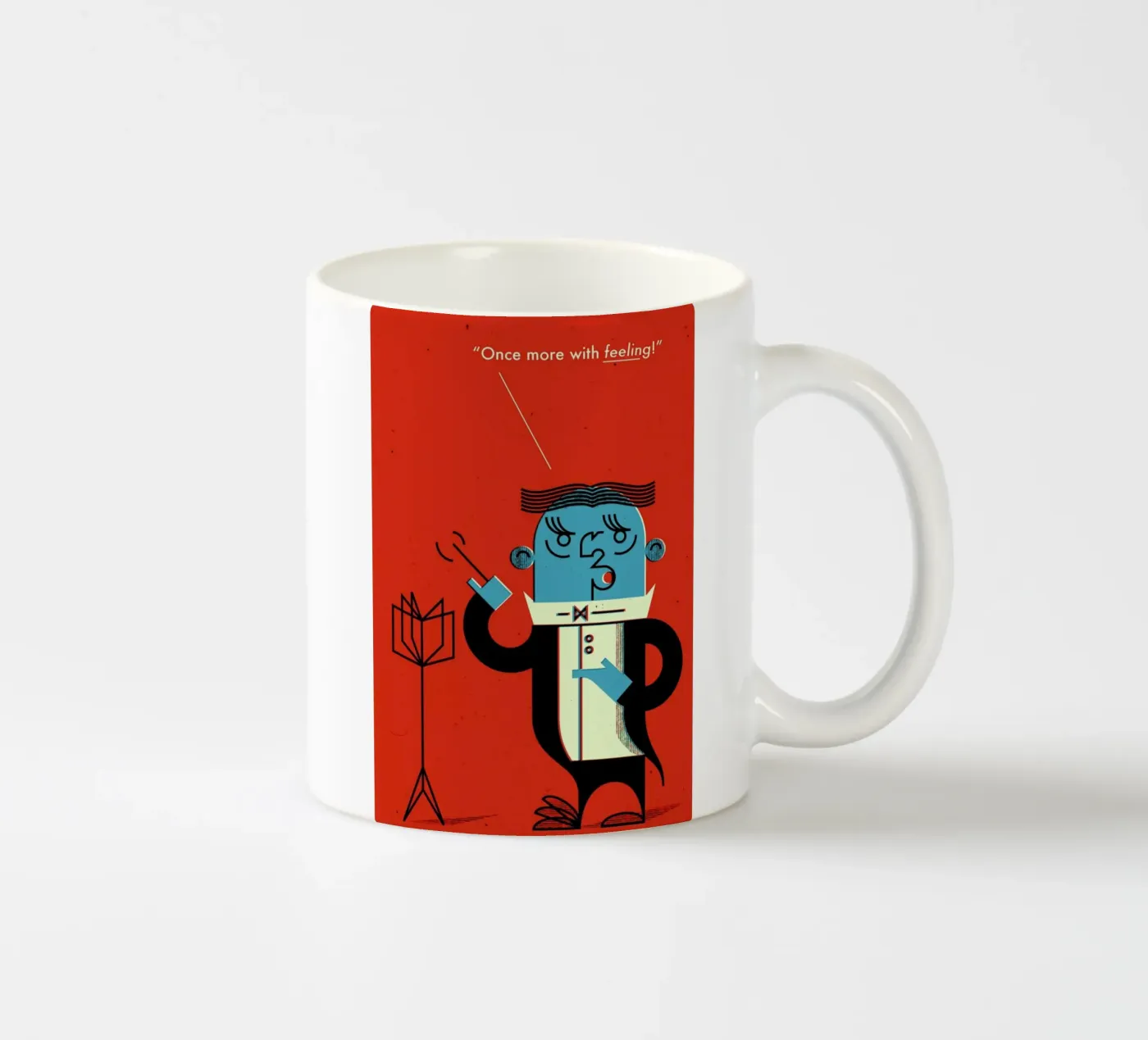 Conductor ceramic mug by Komboh