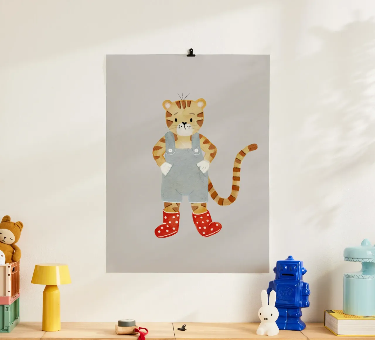 Tonie Tiger poster with plastic frame by HummelBär
