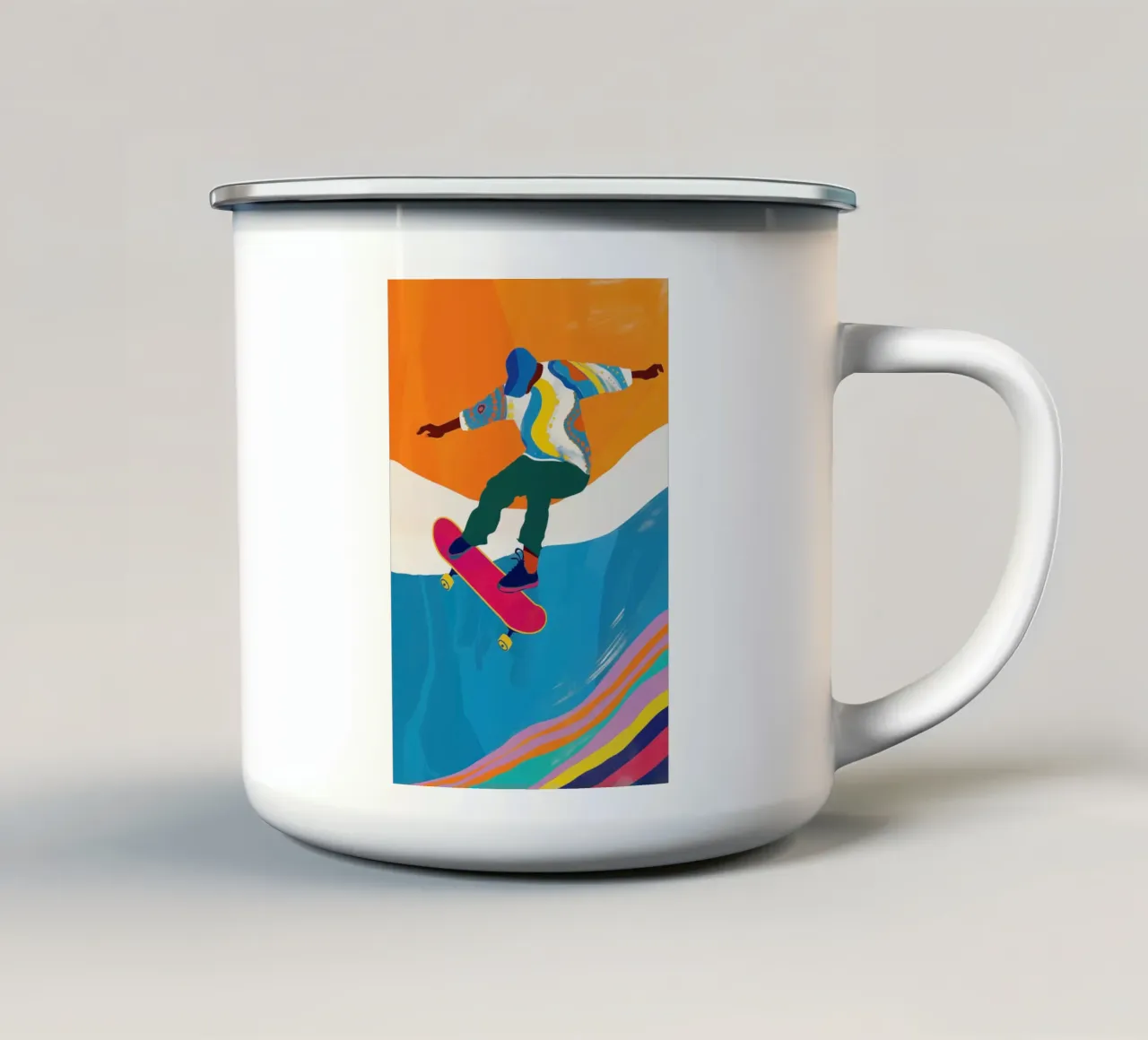 Venice Beach Skater Boy | Urban Vibes tazza in smalto da Autofocus