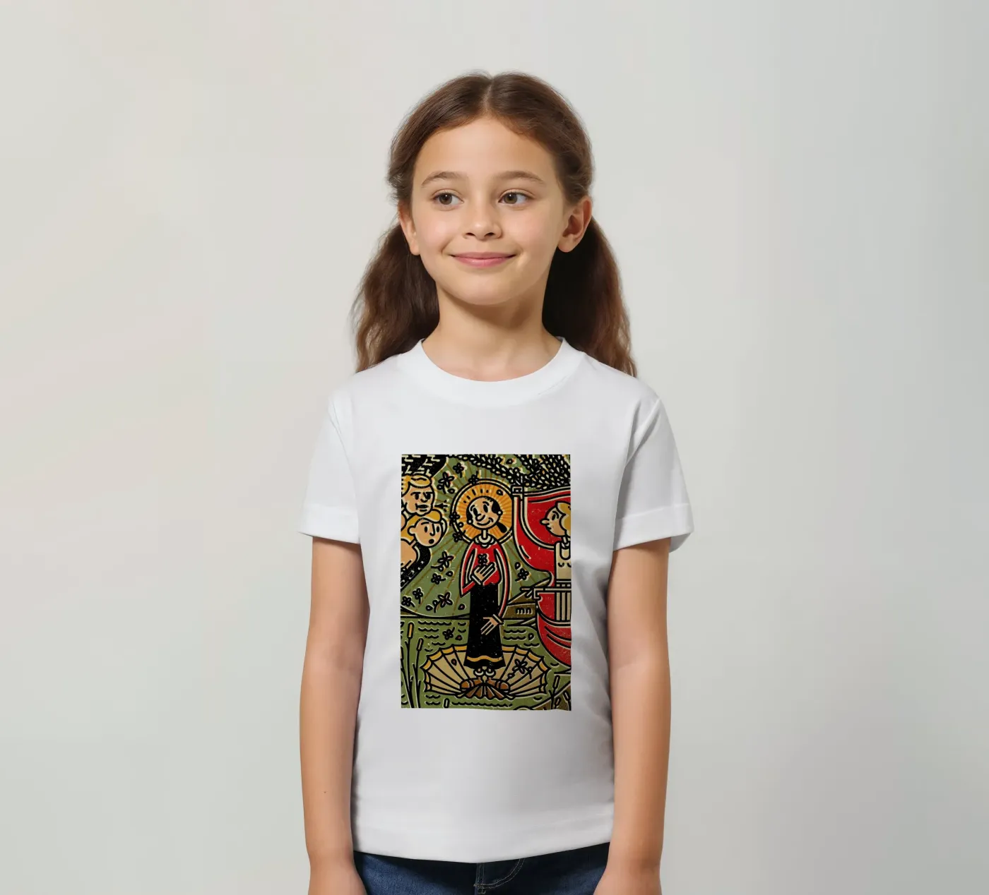 Olive t-shirt bambini da Komboh