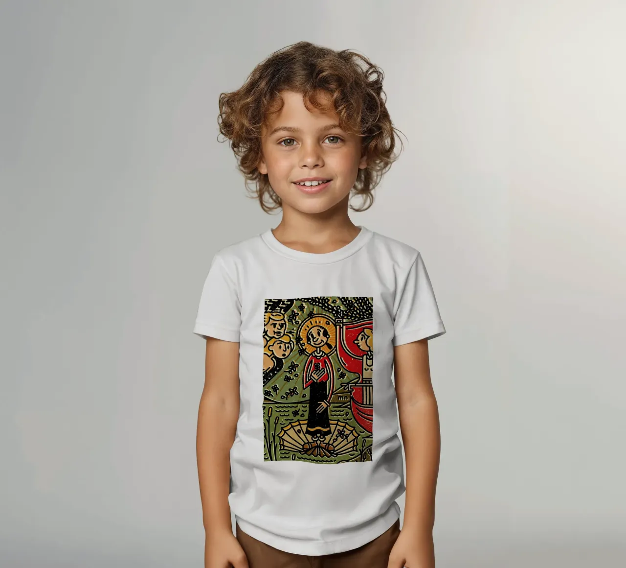 Olive t-shirt bambini da Komboh