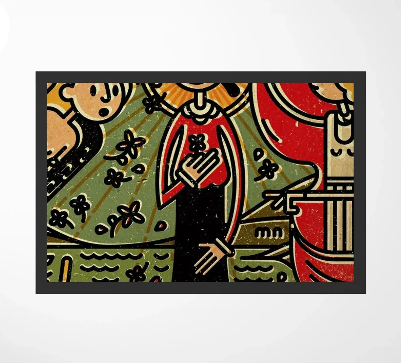 Olive doormat by Komboh