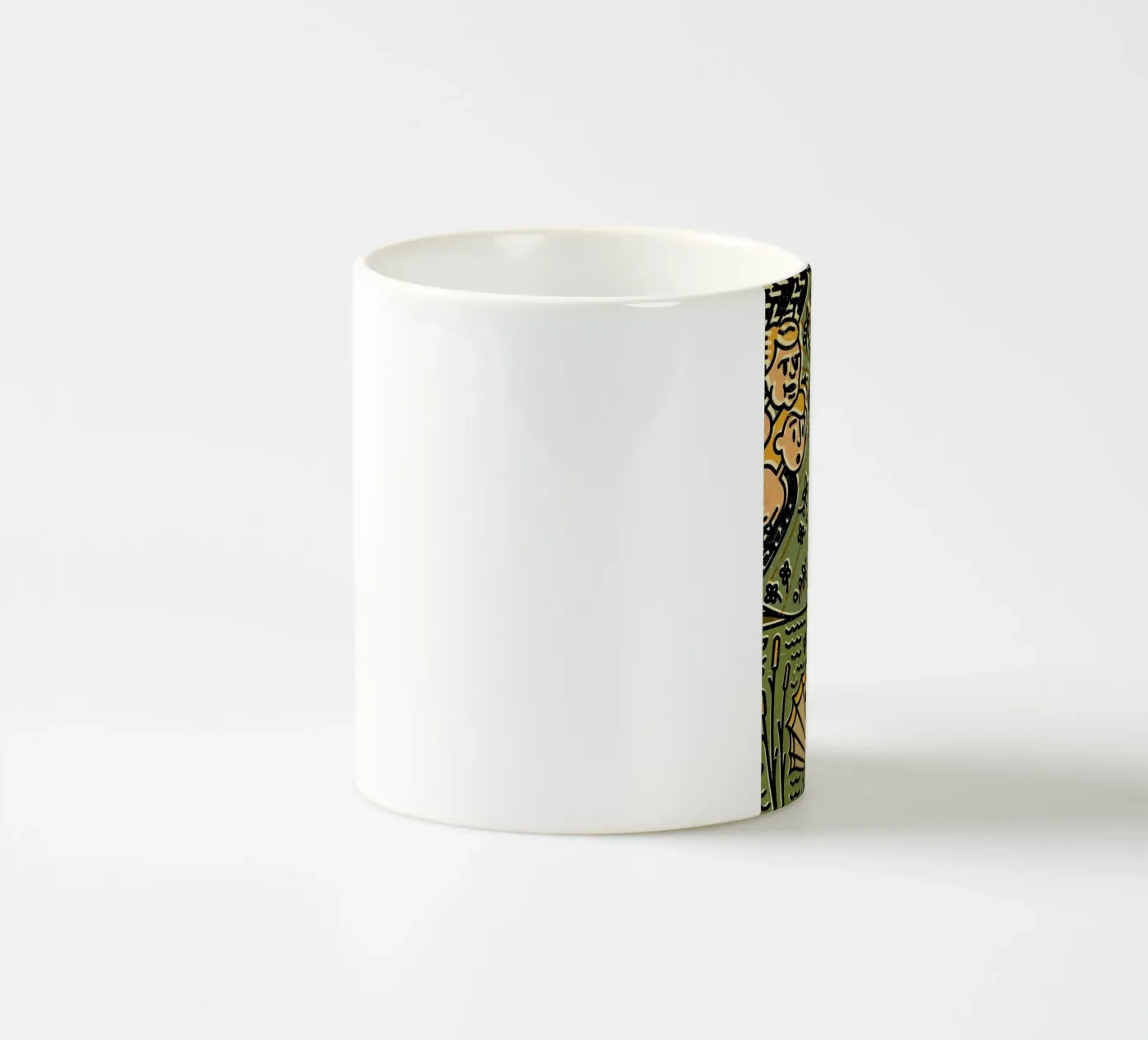 Olive ceramic mug by Komboh