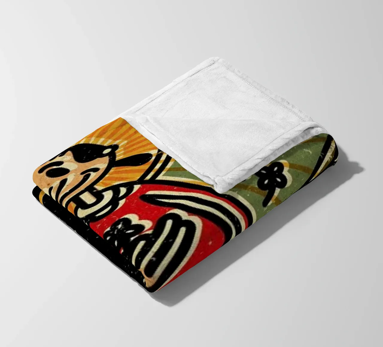 Olive fleecedeken van Komboh