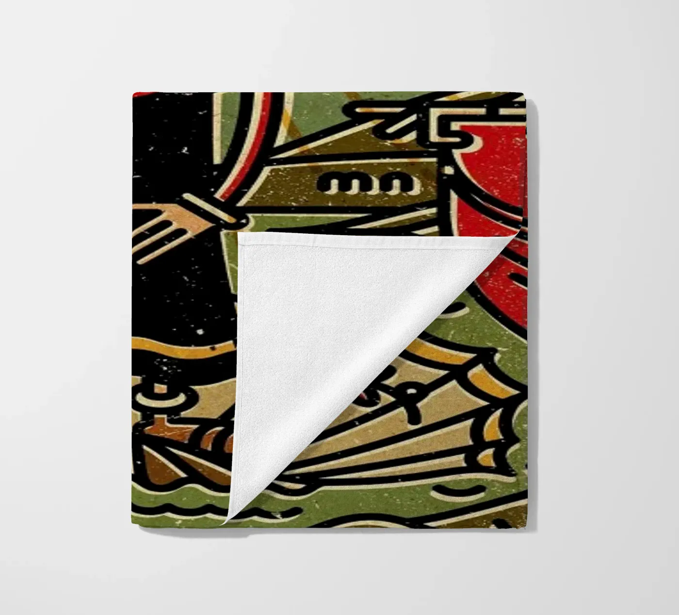Olive strandhanddoek van Komboh