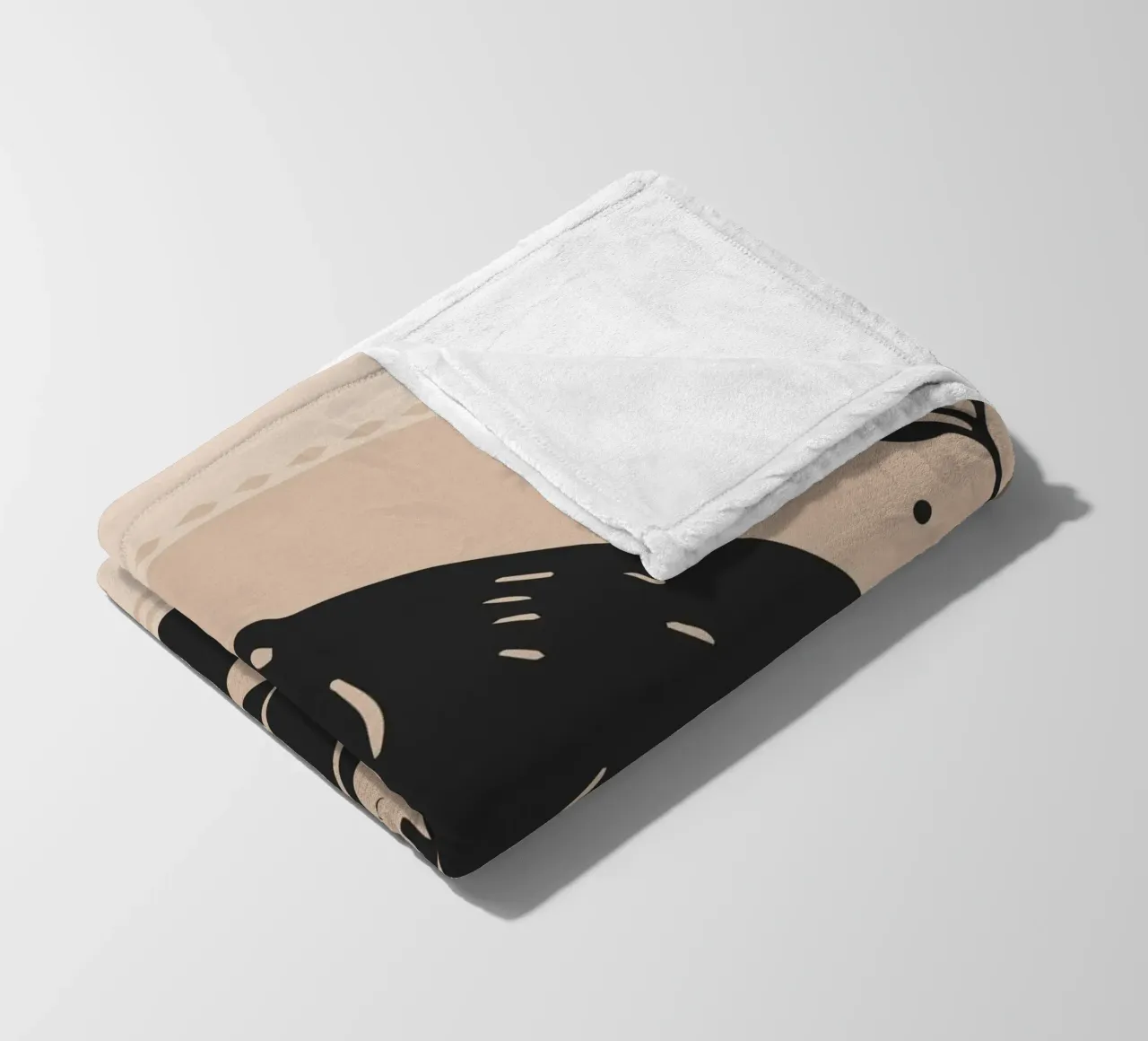 Security: Bear and child - A touching illustration fleece blanket by namosh