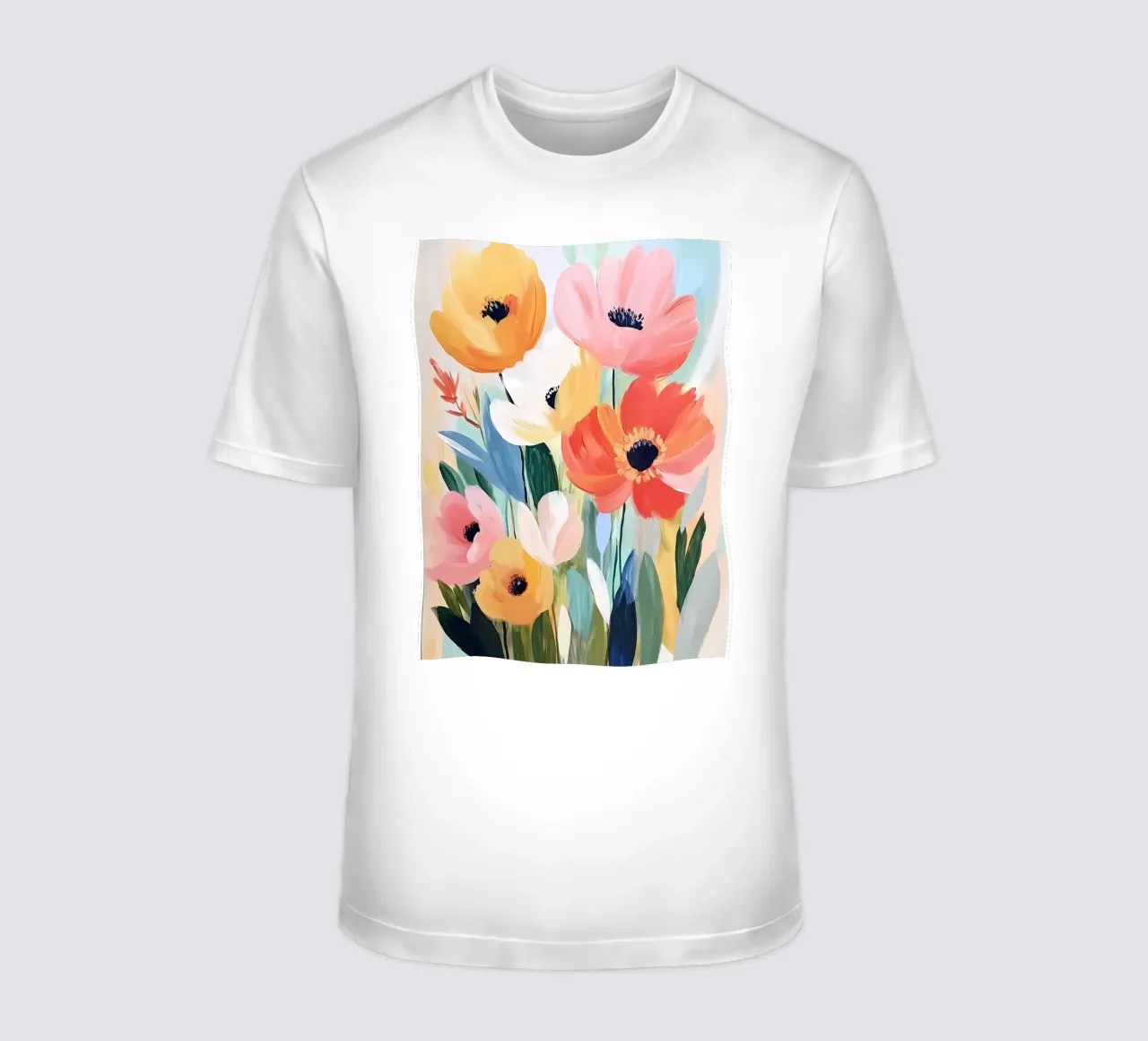 Fiori colorati t-shirt da IamHomeStudio