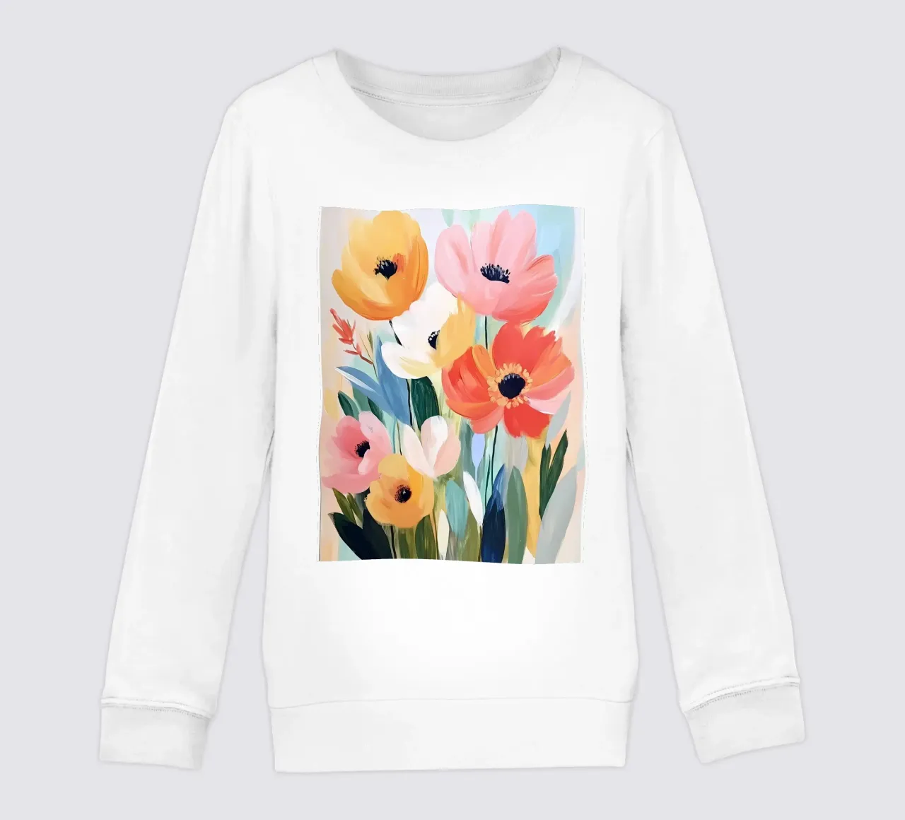 Fiori colorati felpa bambino da IamHomeStudio