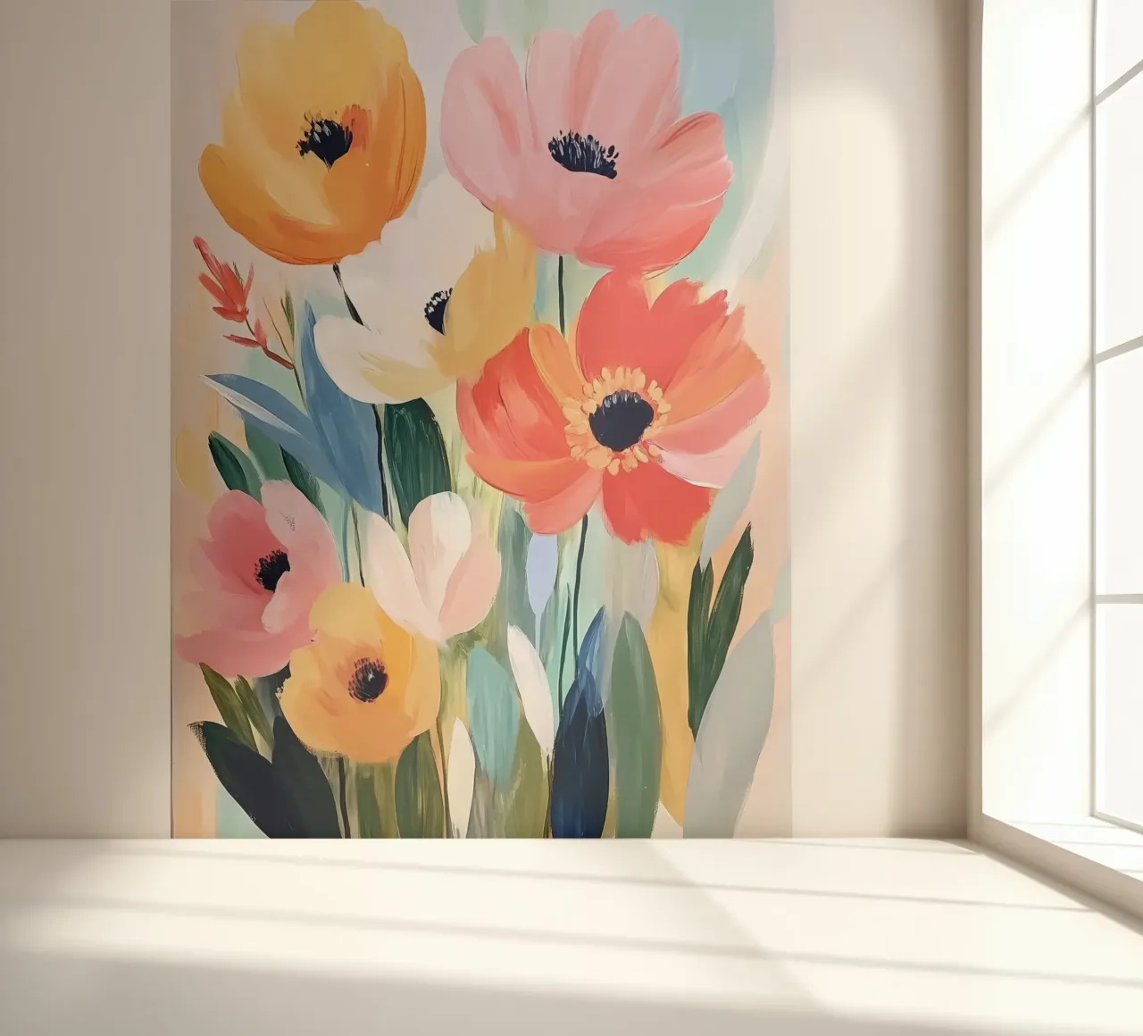 Colorful Flowers photo wallpaper by IamHomeStudio