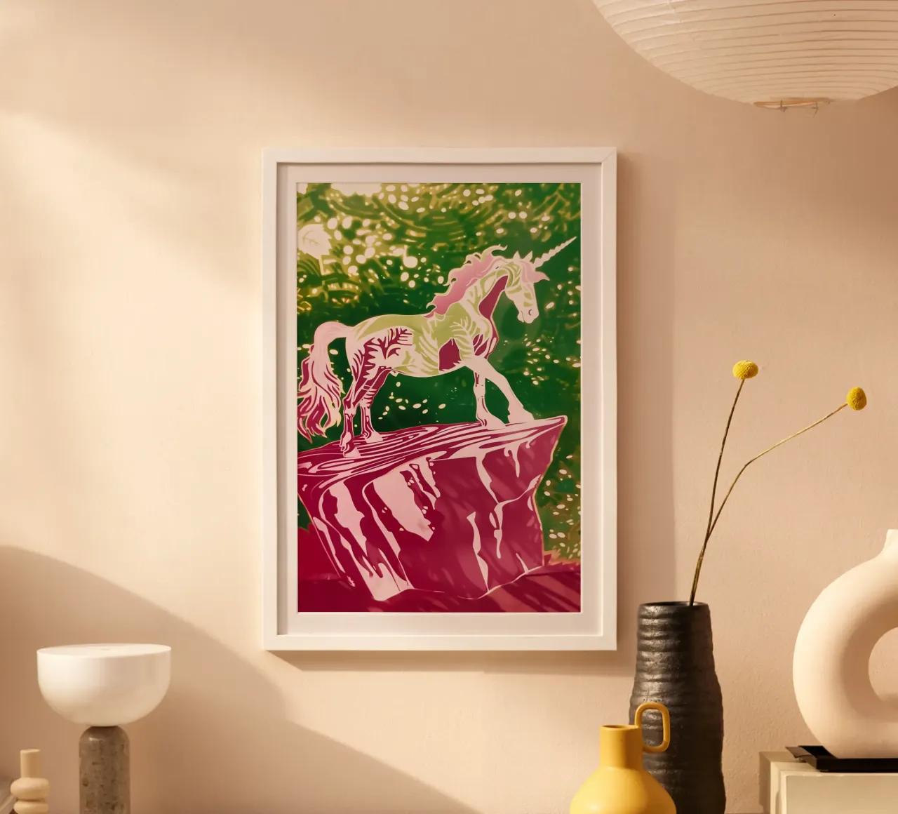 The Last Unicorn | Silhouette da favola con un look retrò poster da Autofocus