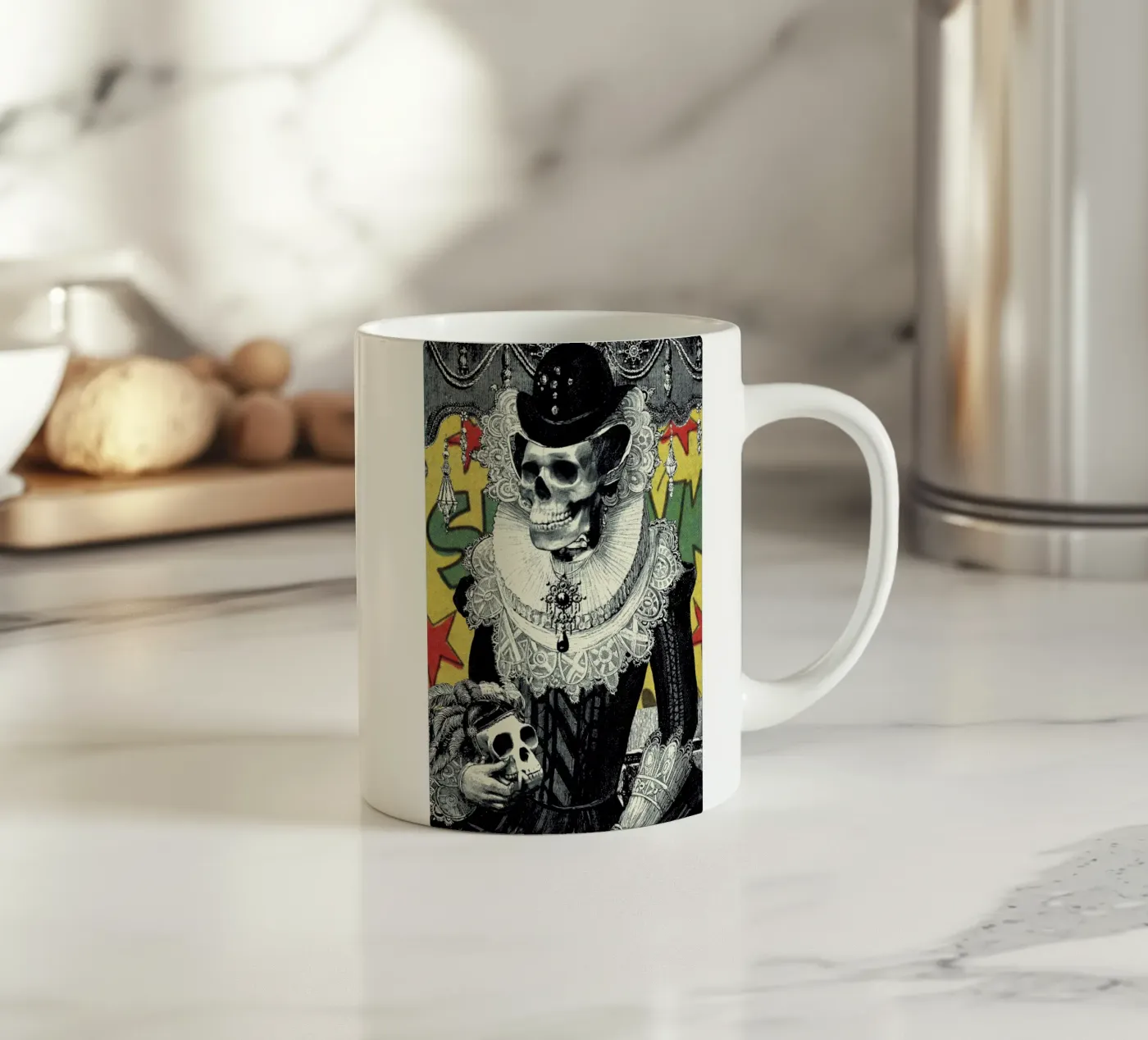 Lady ceramic mug by Ali Gulec