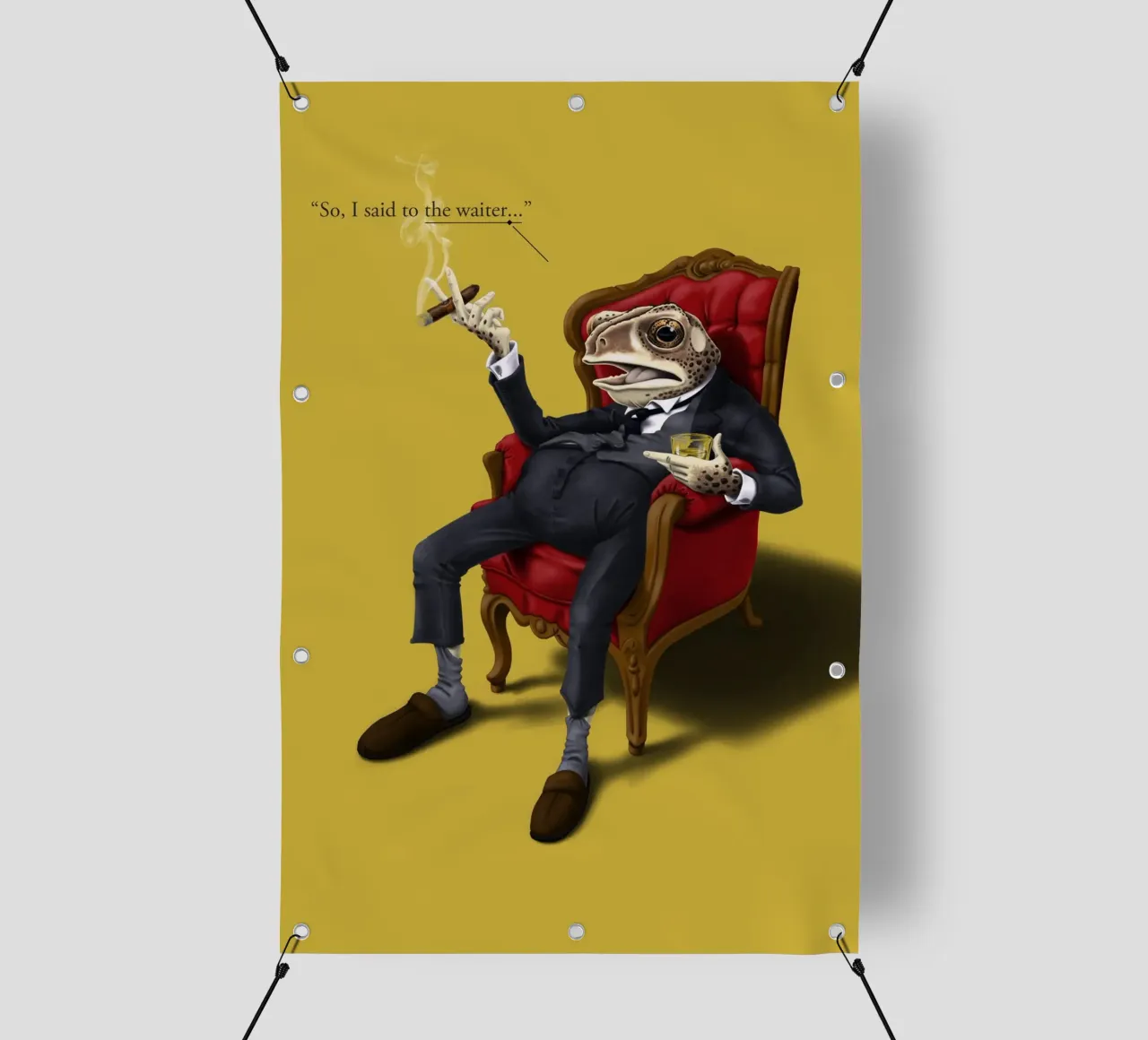 Fly in My Soup (Colour) telo in pvc da Rob Art | Illustration