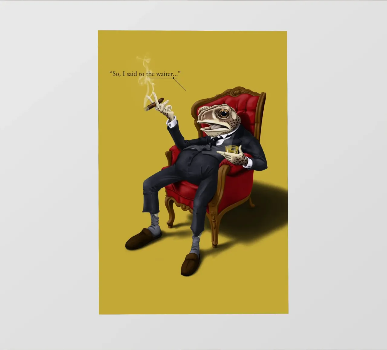 Fly in My Soup (Colour) telo in pvc da Rob Art | Illustration