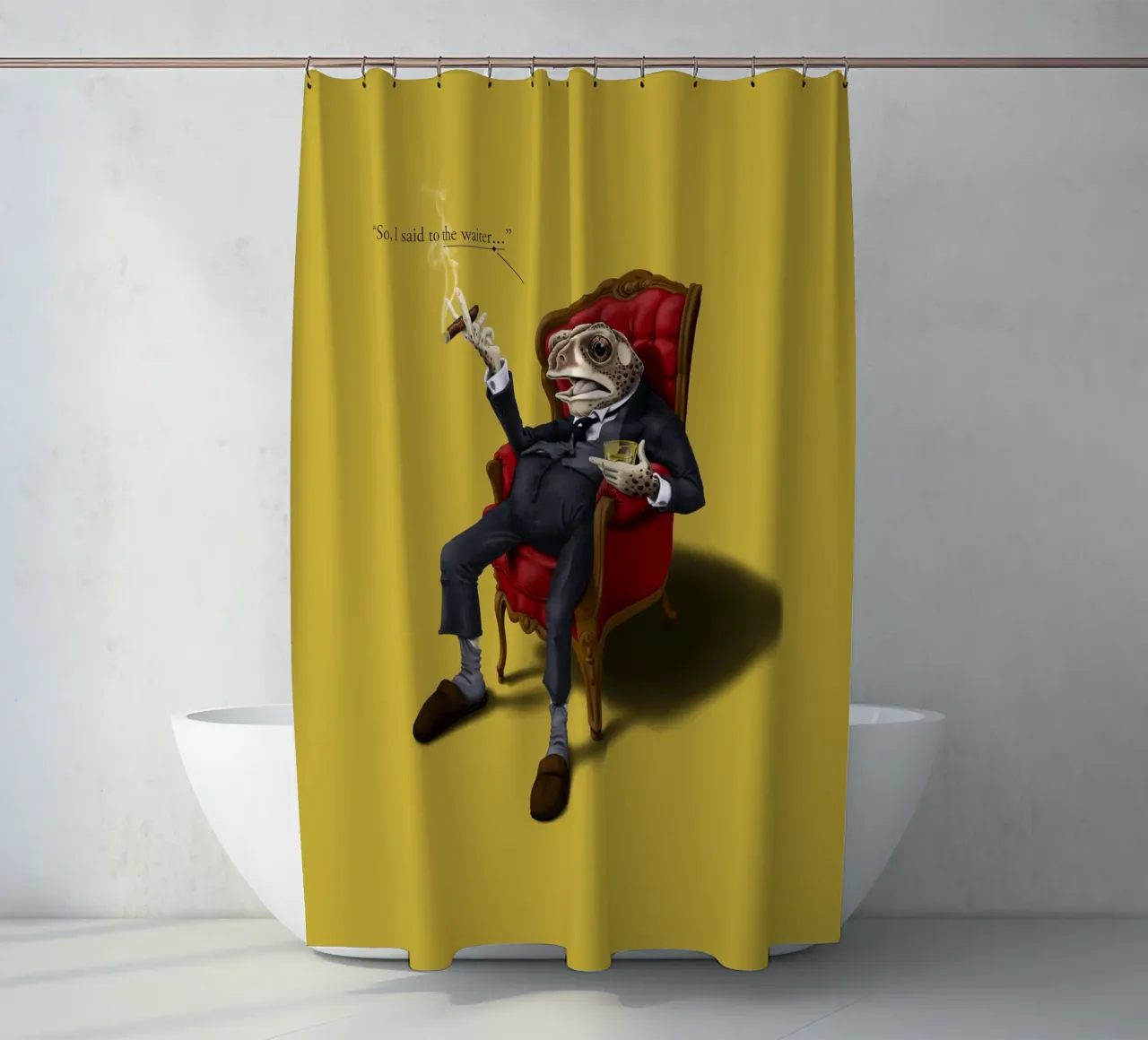 Fly in My Soup (Colour) tenda da doccia da Rob Art | Illustration