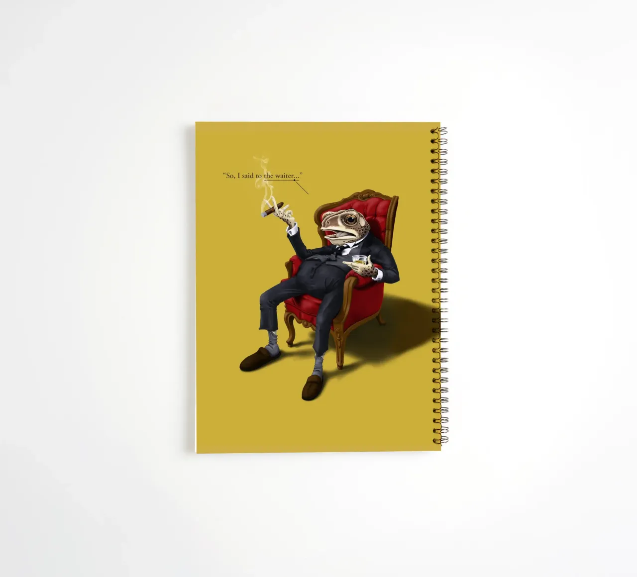 Fly in My Soup (Colour) spiral notebook by Rob Art | Illustration