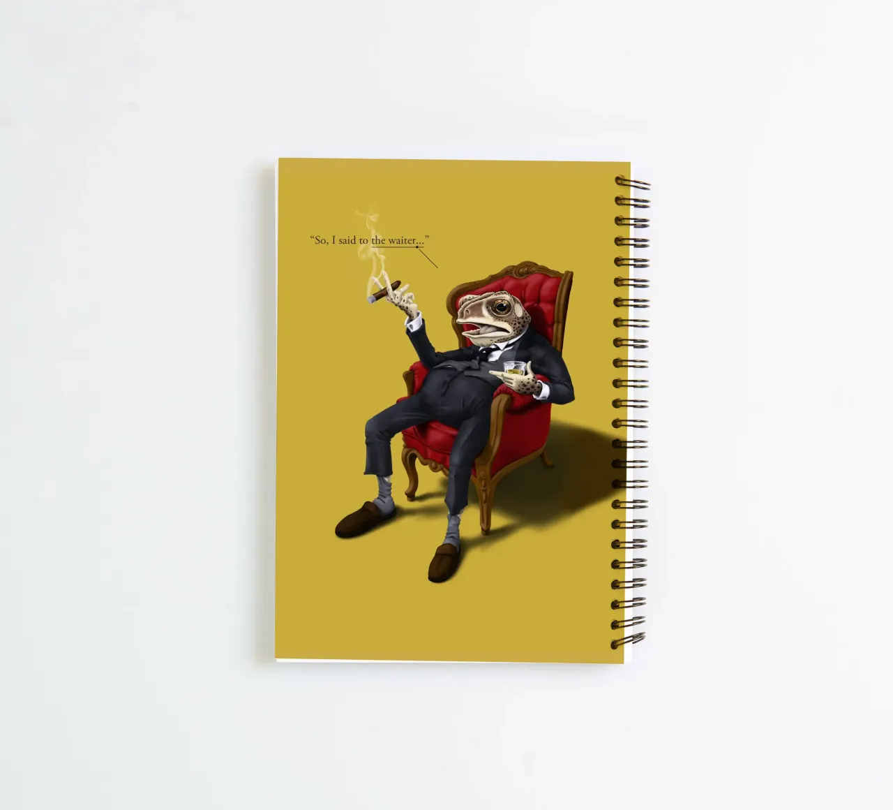 Fly in My Soup (Colour) spiral notebook by Rob Art | Illustration