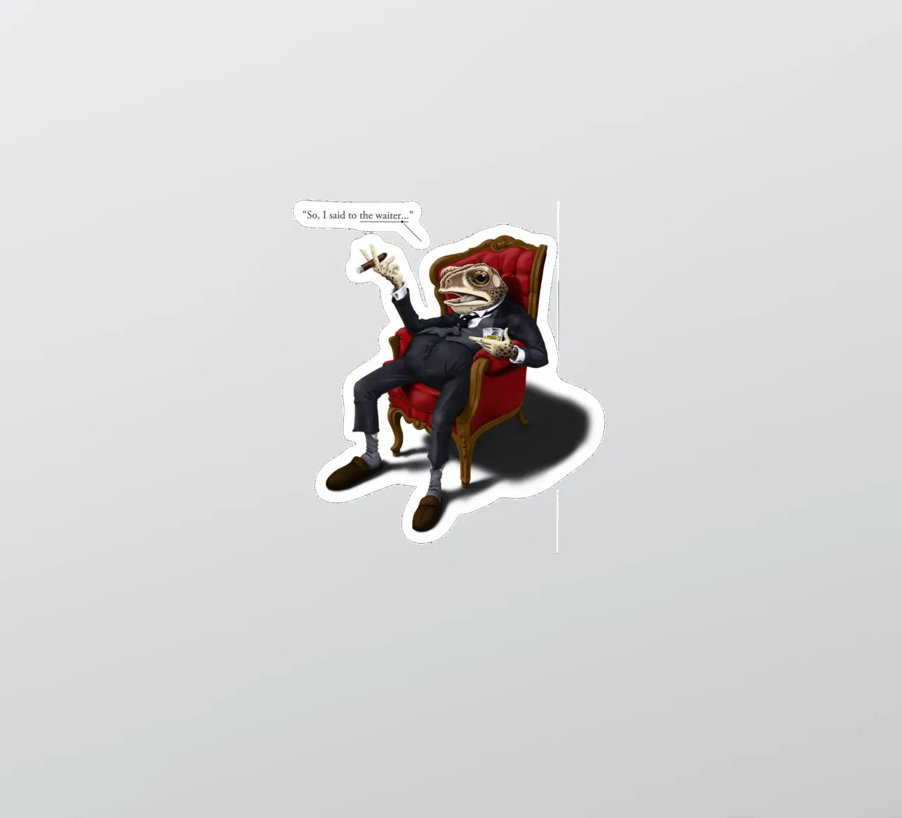 Fly in My Soup (Colour) adesivo da Rob Art | Illustration