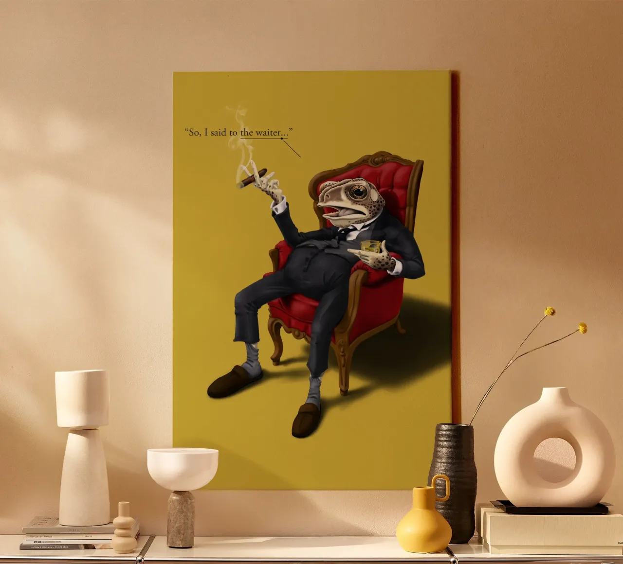 Fly in My Soup (Colour) tela da Rob Art | Illustration
