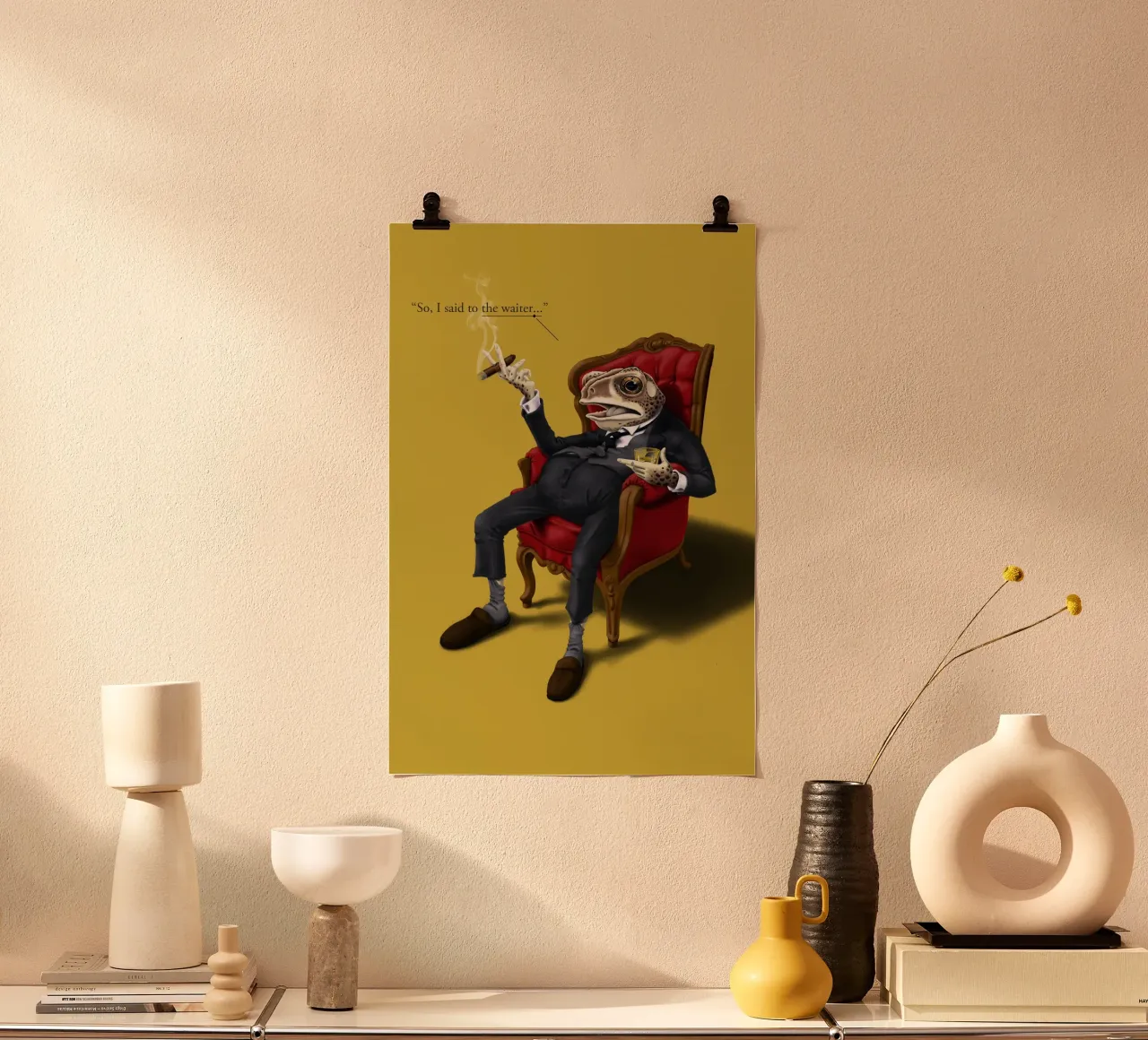 Fly in My Soup (Colour) carta hahnemühle da Rob Art | Illustration