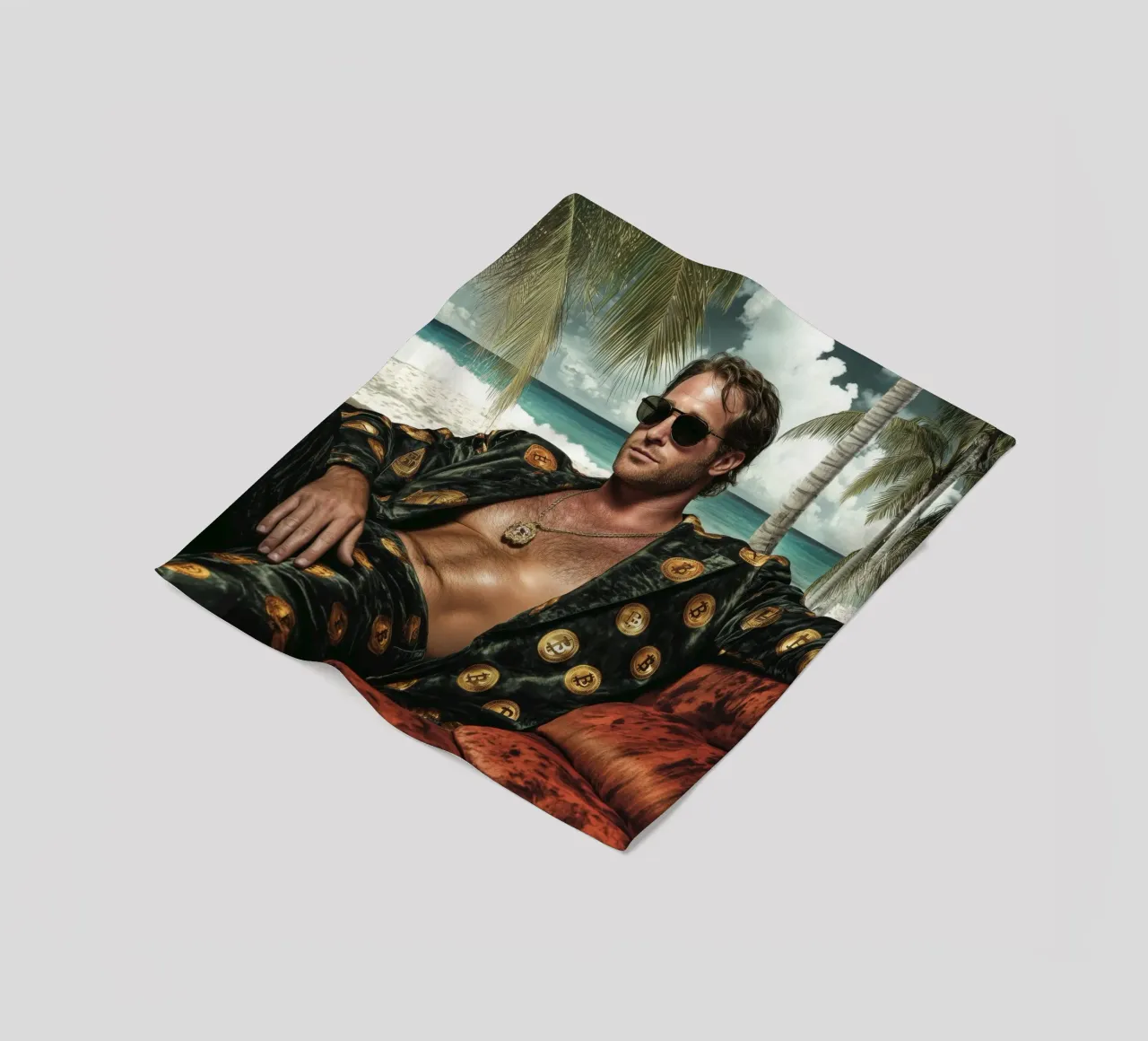 Trader di criptovalute coperta in pile da Motivate-Today