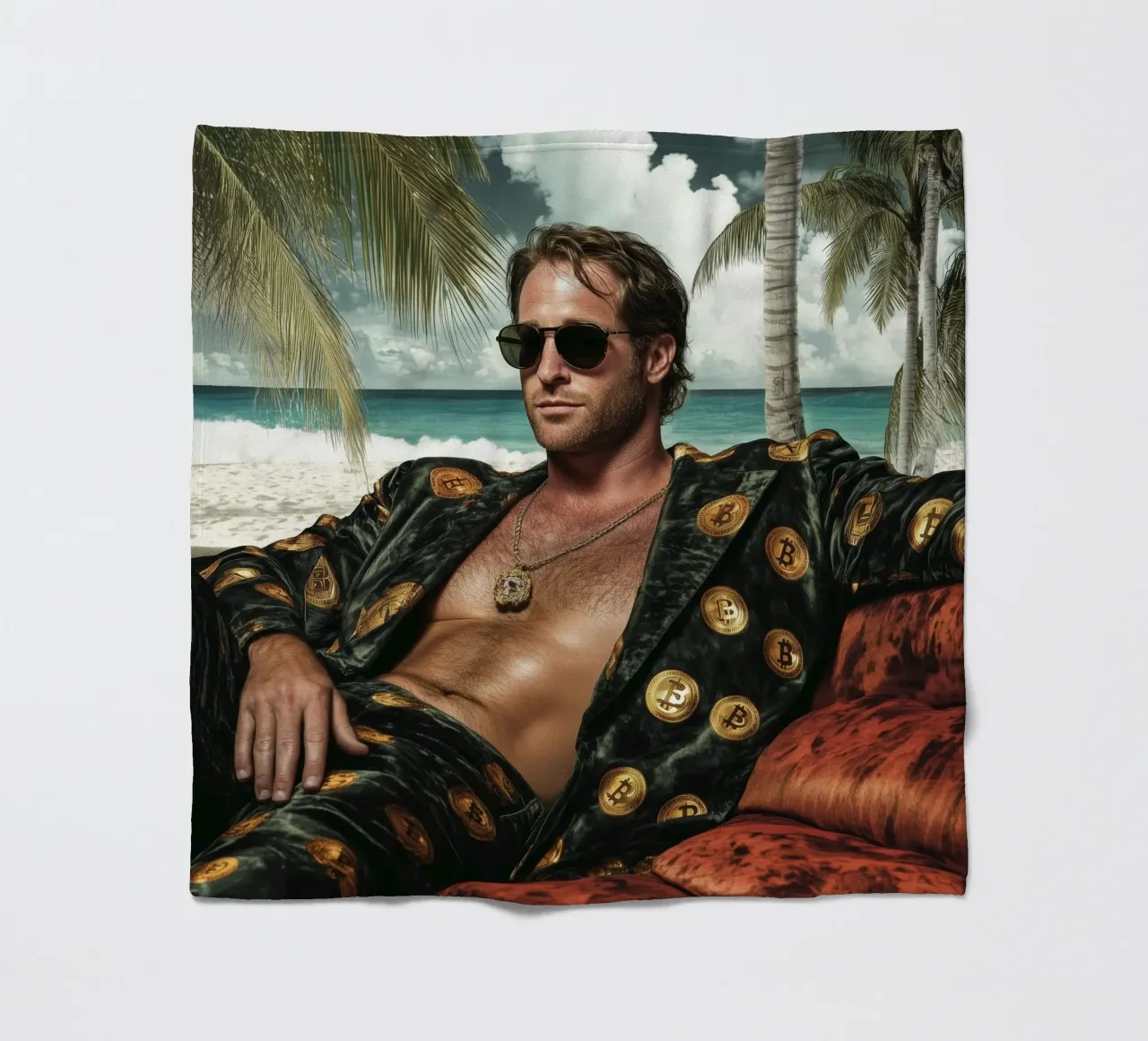 Trader di criptovalute coperta in pile da Motivate-Today