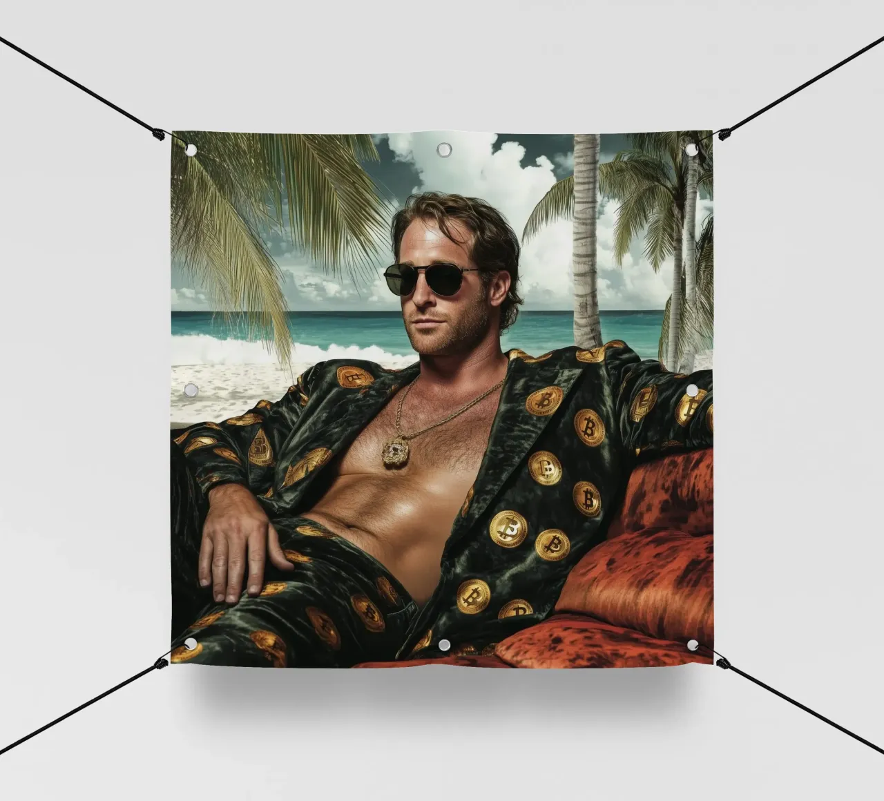 Trader di criptovalute telo in pvc da Motivate-Today