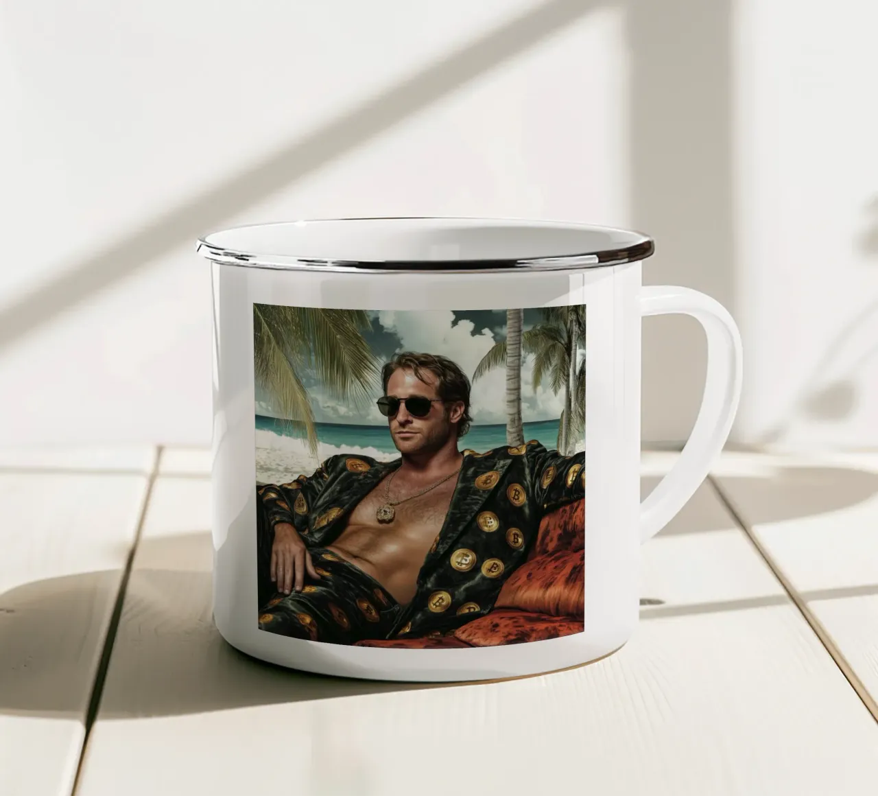 Crypto Trader enamel mug by Motivate-Today