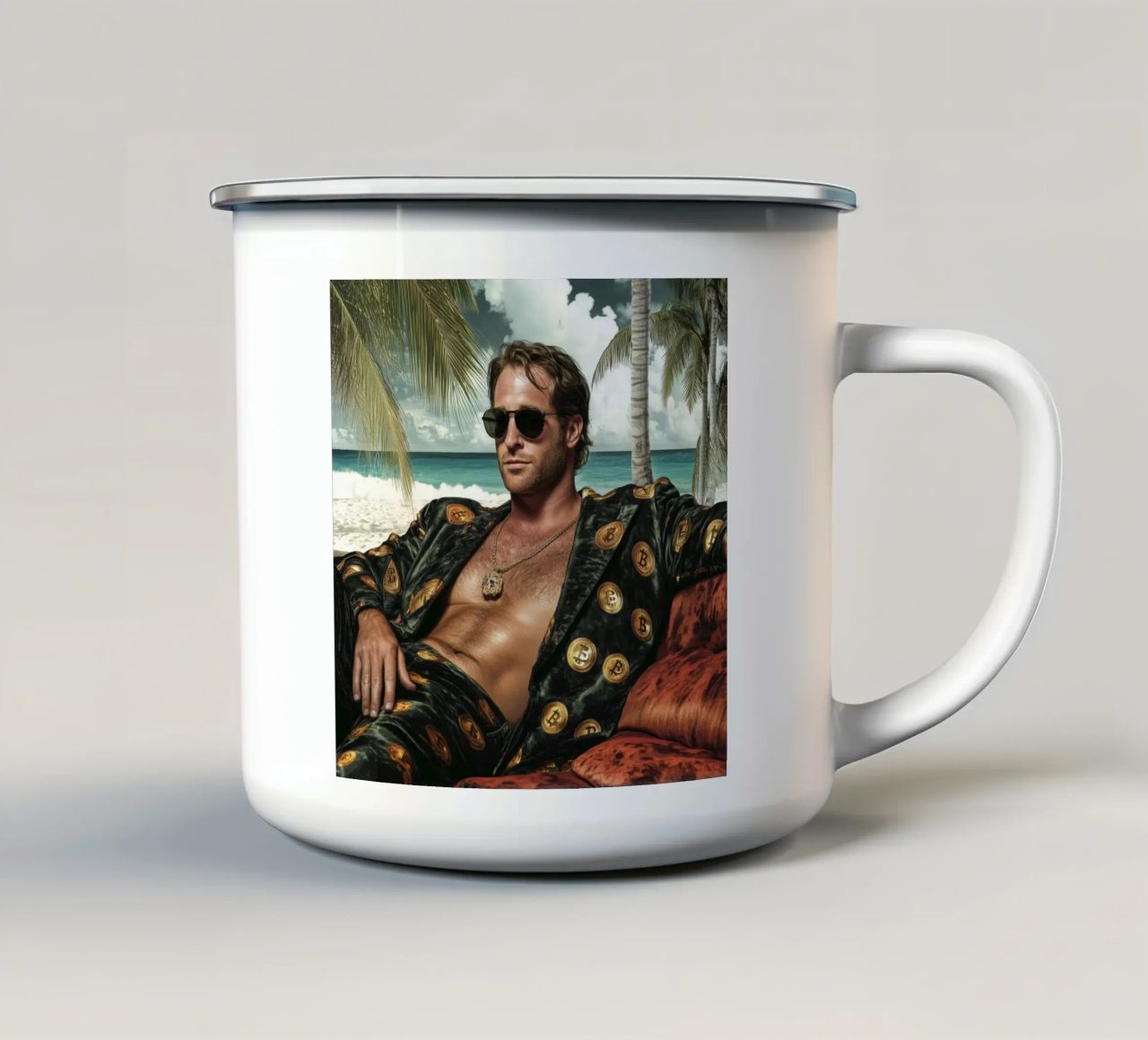 Trader di criptovalute tazza in smalto da Motivate-Today