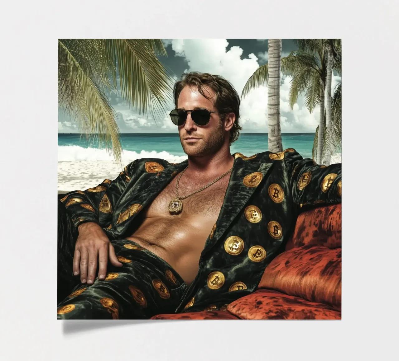 Trader di criptovalute foglio adesivo da Motivate-Today