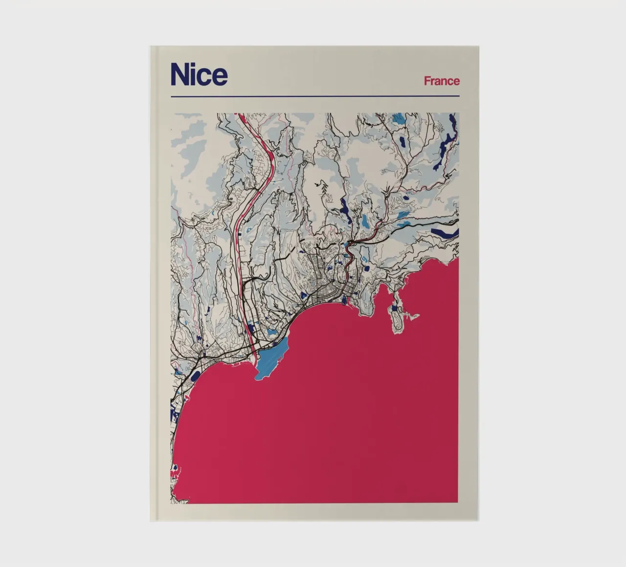 Nizza an der Küste Notizbuch von MOOODZART