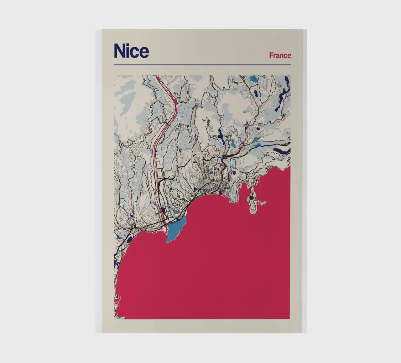 Nizza an der Küste Notizbuch von MOOODZART